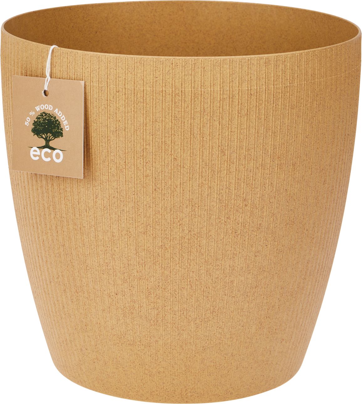 Изображение товара «Магнолия Эко» D 20,5, 5,2 л горчичный, со вставкой цветочный горшок