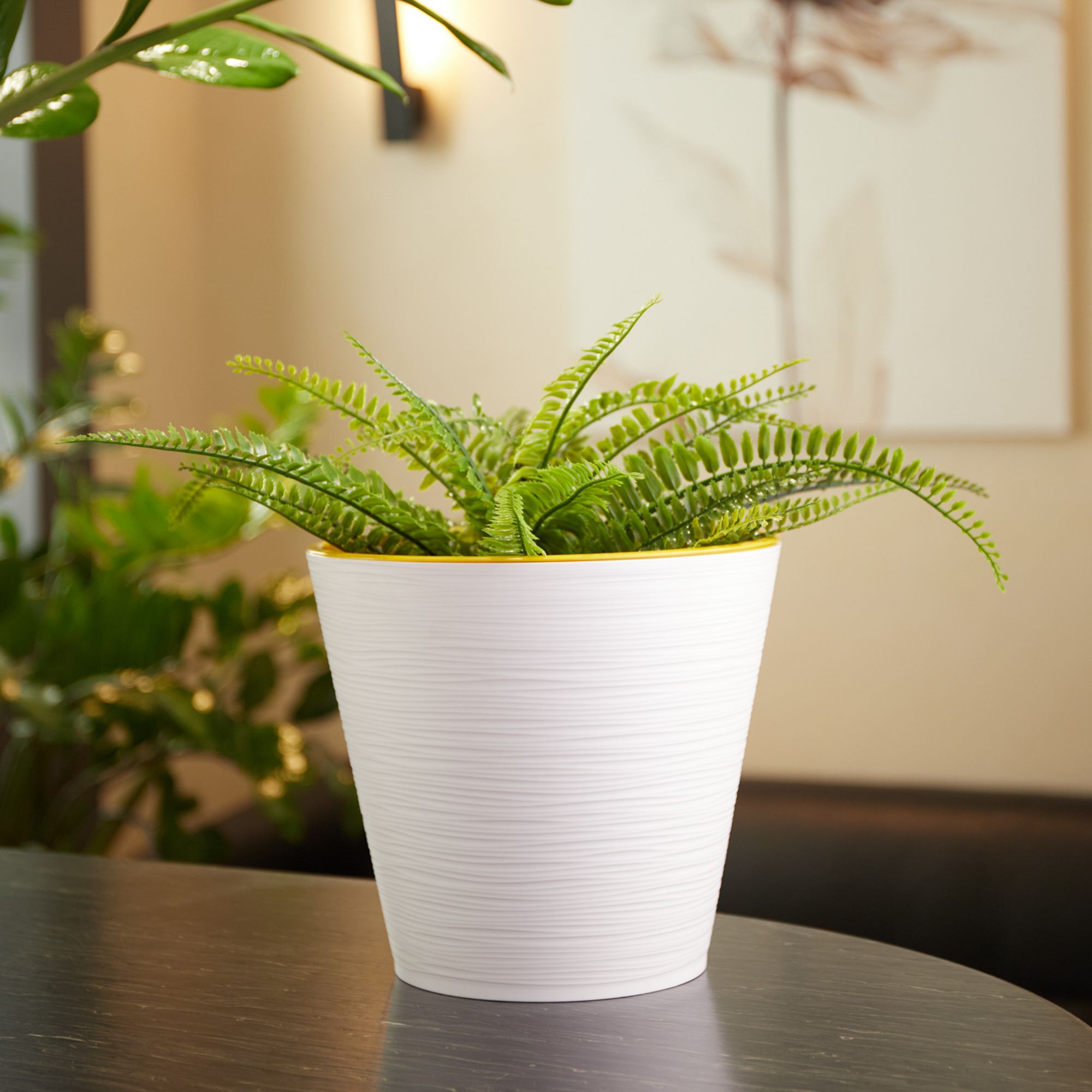 Изображение товара Кашпо ЧЕТЫРЕ СЕЗОНА Конус D22,5 21 см 6 л белый