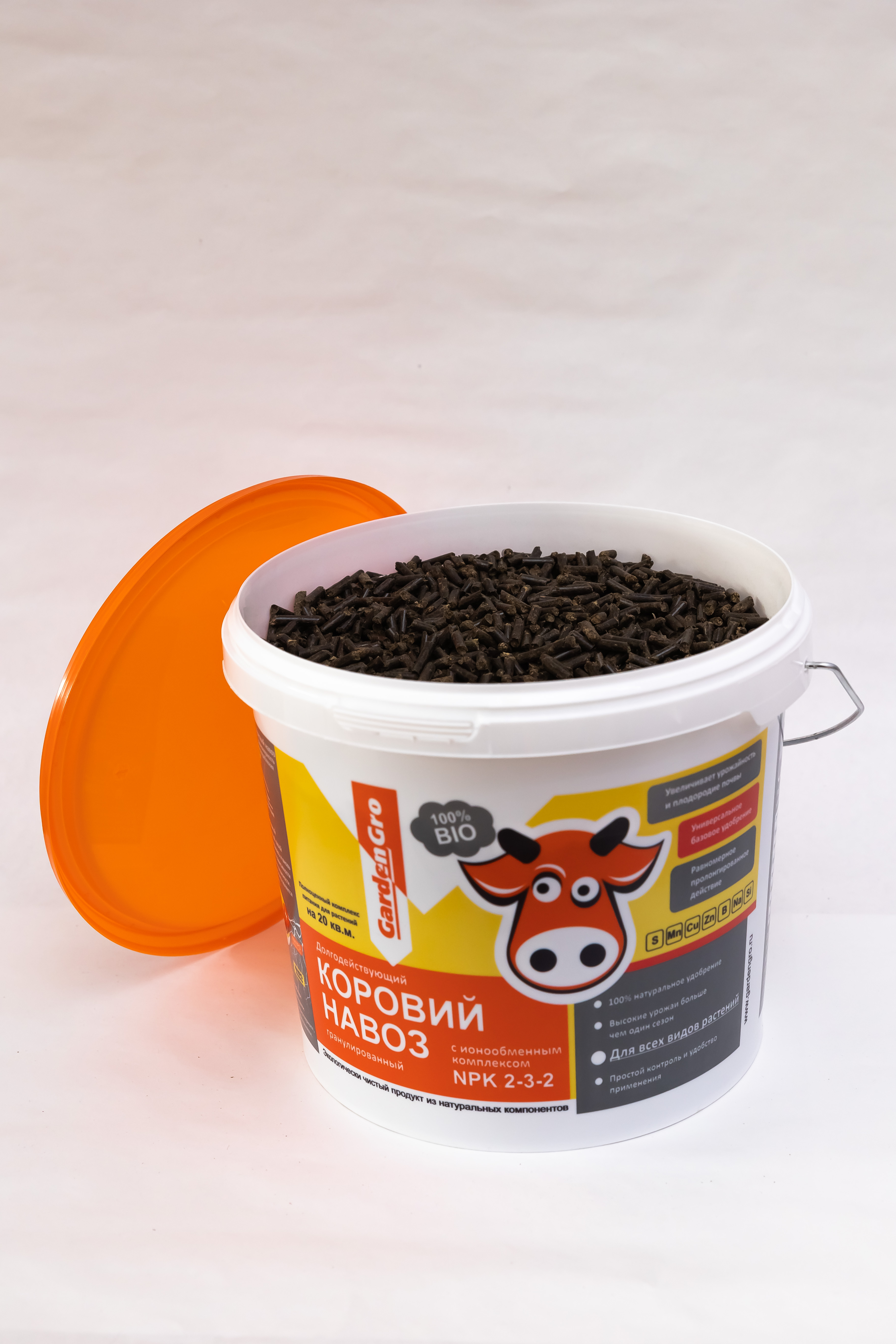 Изображение товара Гранулированный коровий навоз GARDENGRO  органическое удобрение  