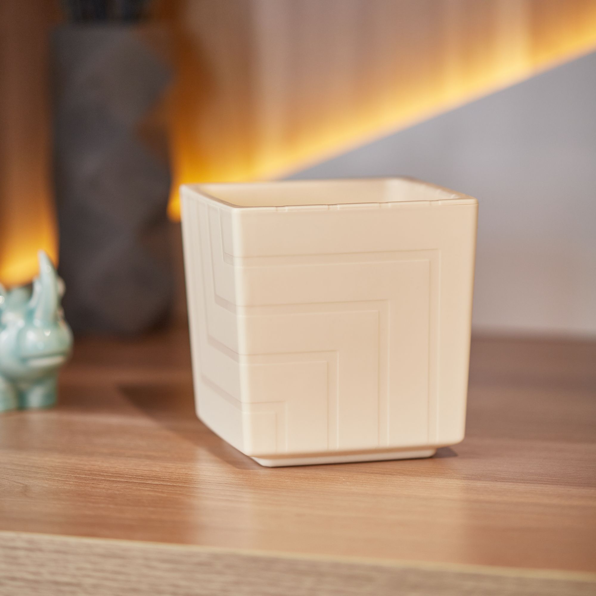 Изображение товара Кашпо ЧЕТЫРЕ СЕЗОНА Квадро D12 1,2 л ваниль