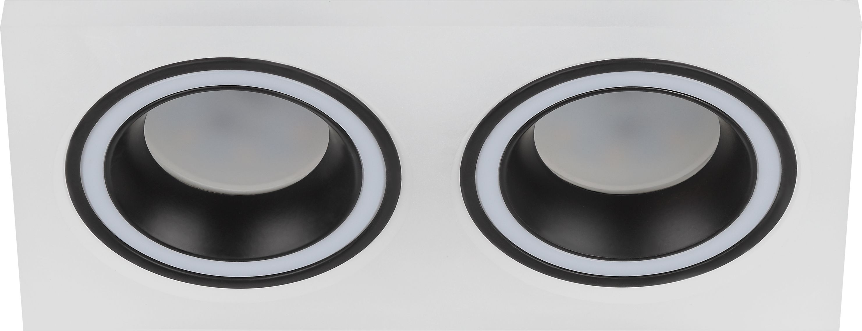 Изображение товара Встраиваемый светильник ЭРА DK 92 WH/BK белый/черный с цоколем GU5.3