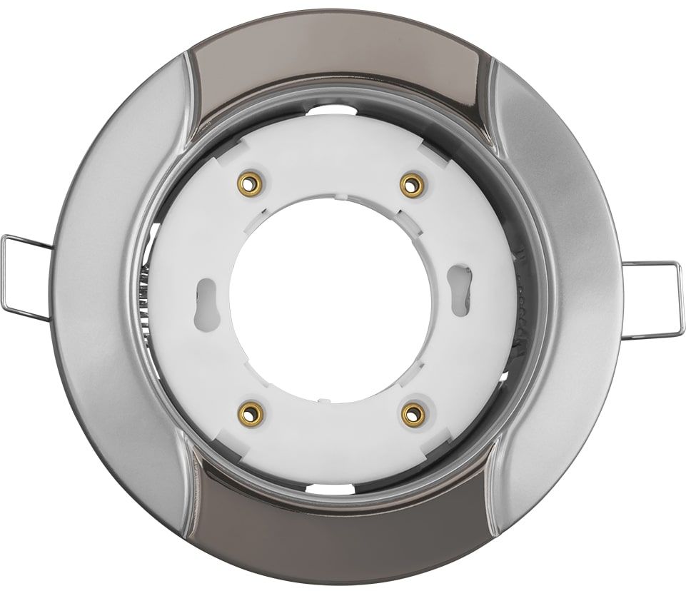 Изображение товара Светильник встраиваемый Navigator 93054 NGX-R8-004-GX53, серебро/чёрный хром