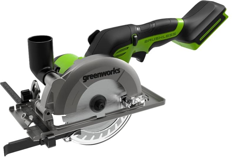 Изображение товара Аккумуляторная циркулярная пила Greenworks G24MCS 24 В без АКБ и ЗУ для дерева