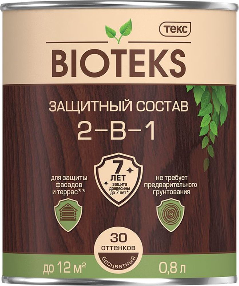 Изображение товара Защитный состав 2-в-1 BIOTEKS бесцветный 0,8 л