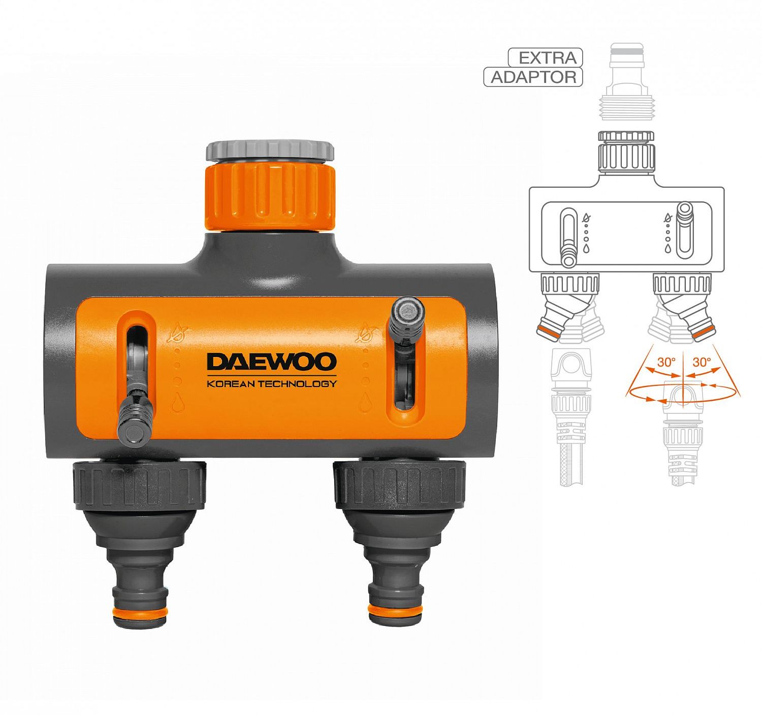 Изображение товара Разделитель потоков Daewoo DWC 1225 двухканальный для водопровода