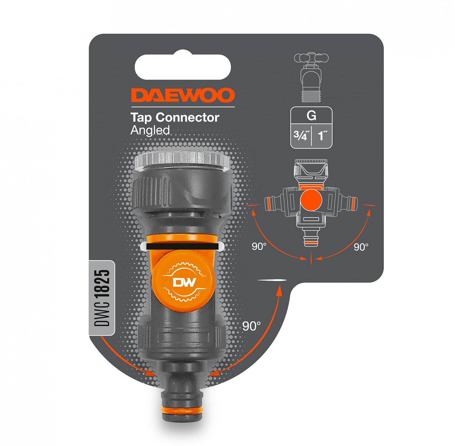 Изображение товара Поворотный адаптер для крана Daewoo DWC 1825 3/4" и 1" для водоснабжения