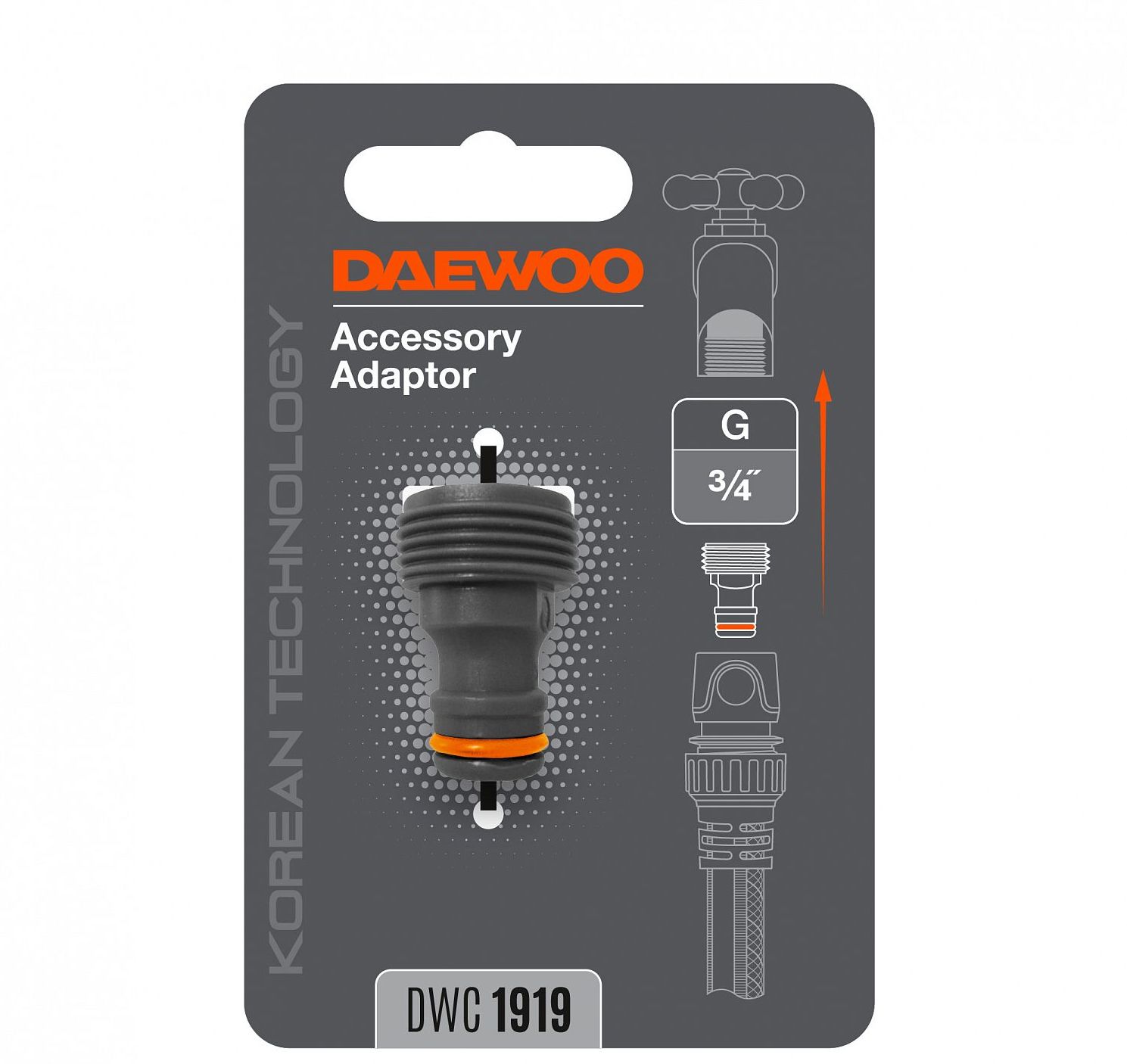 Изображение товара Адаптер для кранов Daewoo DWC 1919 с внутренней резьбой G3/4" (26,5 мм)