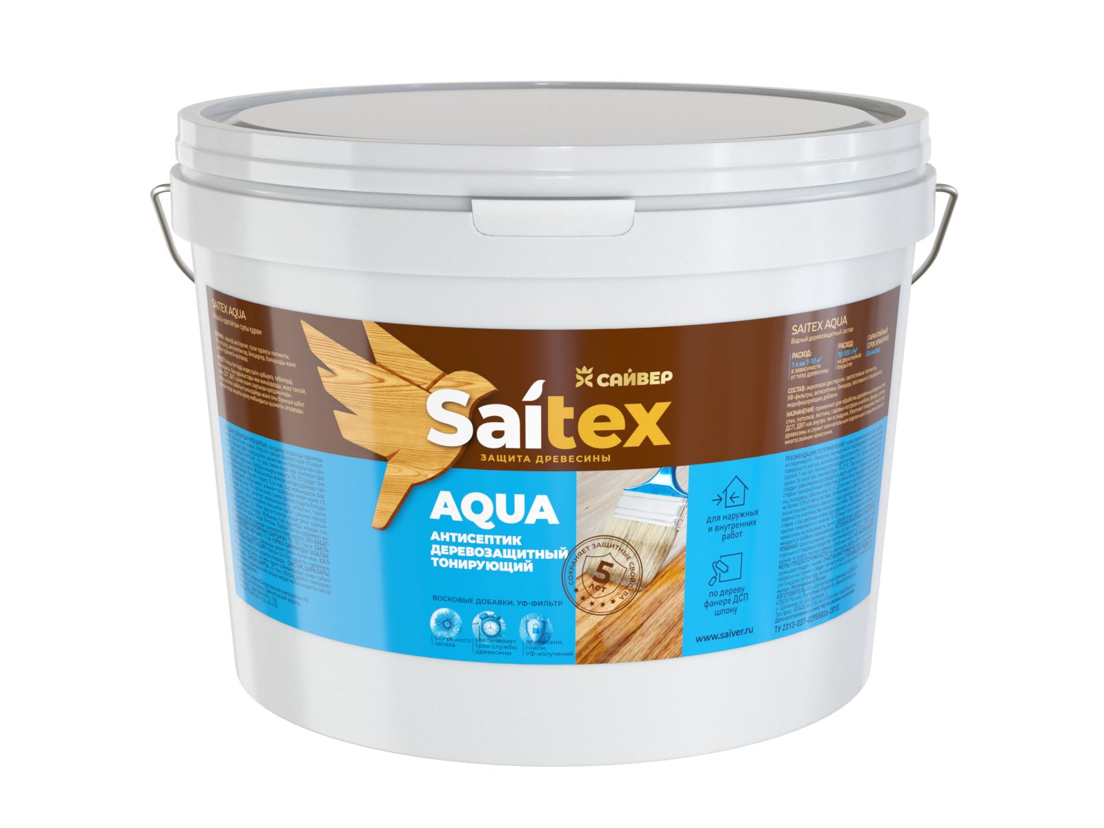 Изображение товара Антисептик акриловый Saitex Aqua 2,5л для фасадов