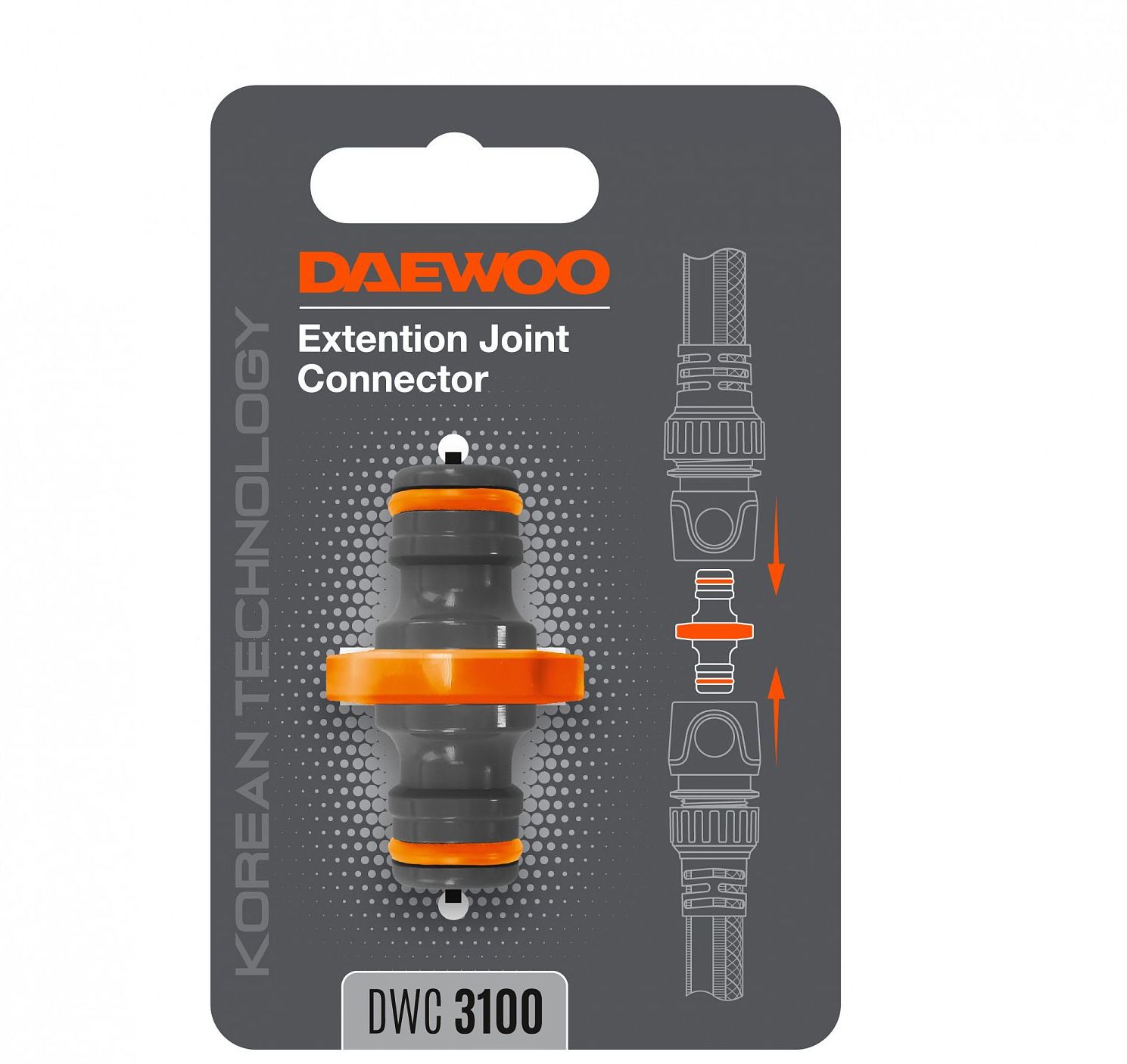 Изображение товара Коннектор двухсторонний Daewoo DWC 3100 для шлангов 19 мм и 13 мм