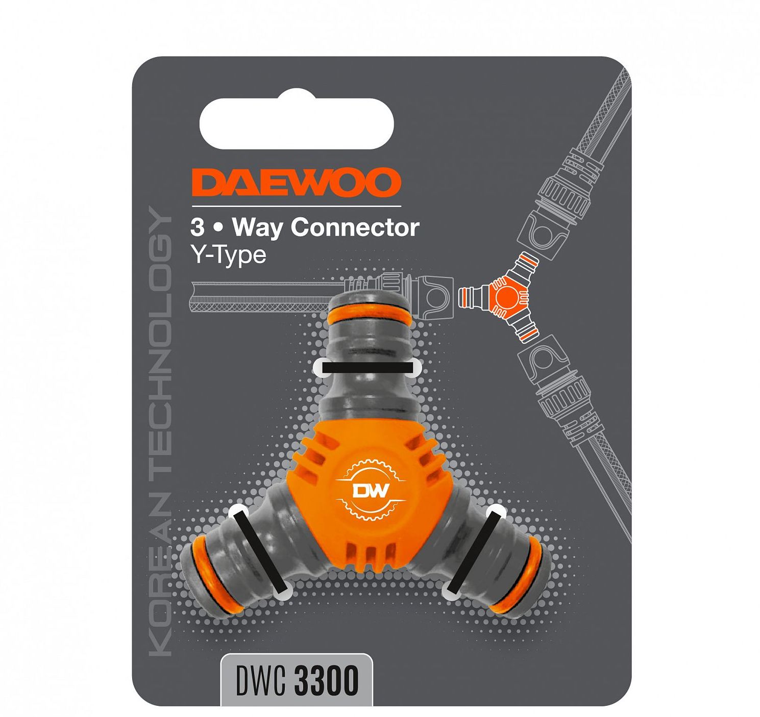 Изображение товара Y-образный коннектор для шлангов Daewoo DWC 3300 13/19 мм plastic