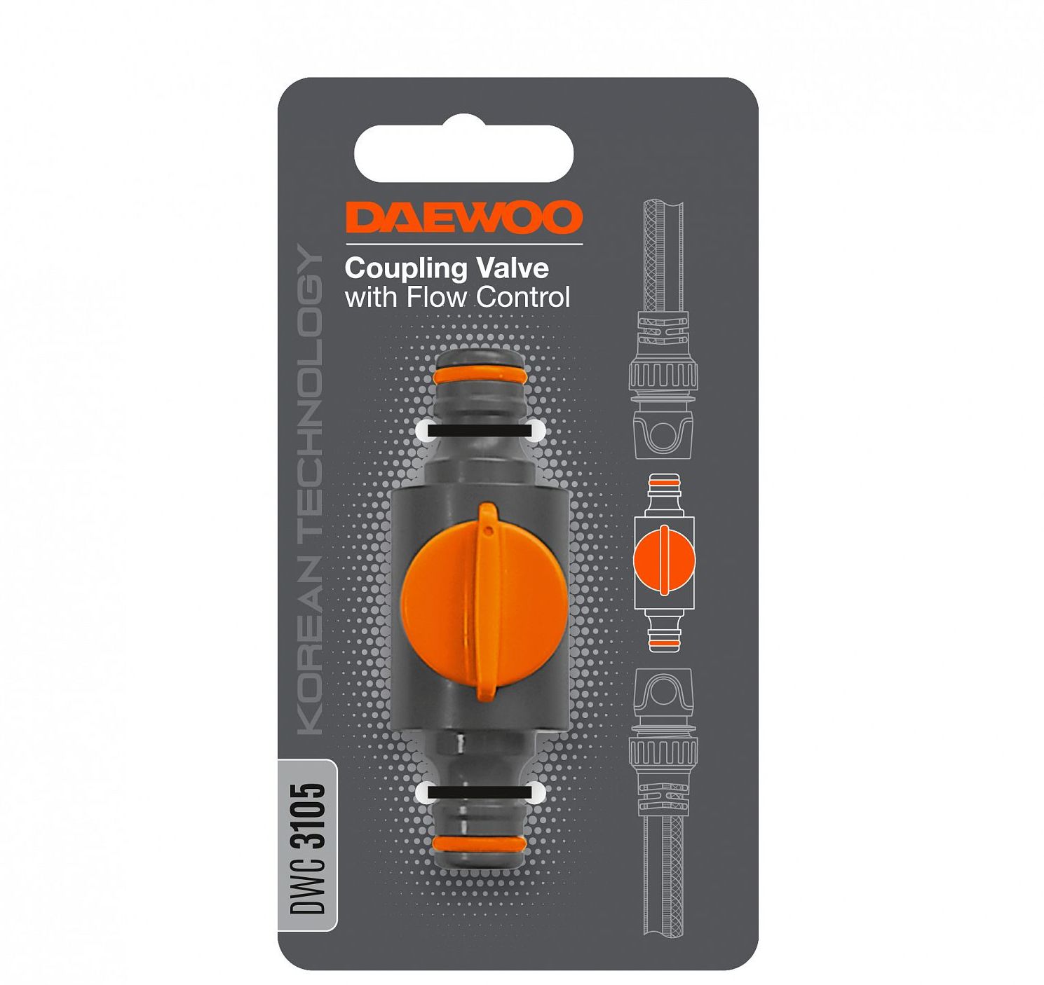 Изображение товара Коннектор двухсторонний Daewoo DWC 3105 с регулировкой напора воды