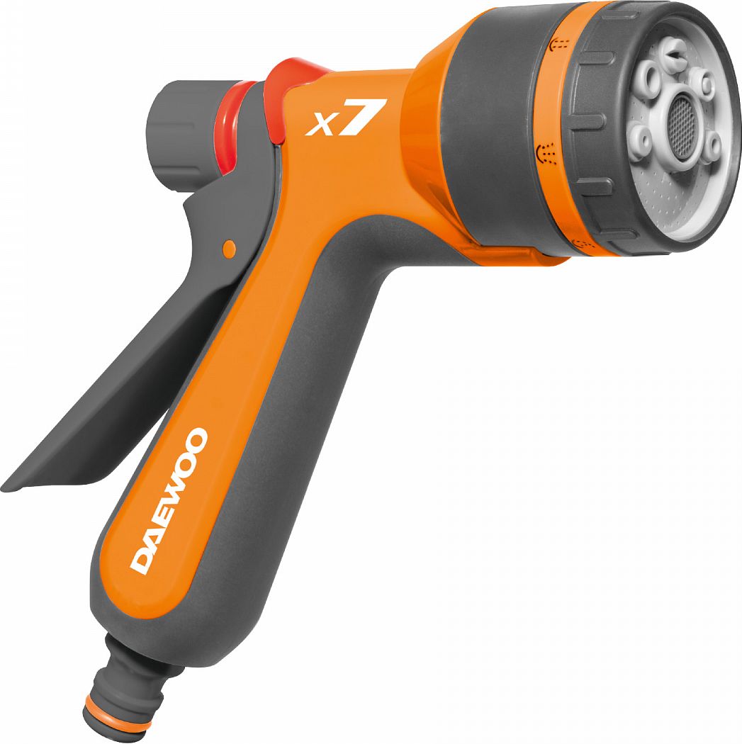 Изображение товара Поливочный пистолет-распылитель DWG 1010 DAEWOO 7-ми позиционный для сада