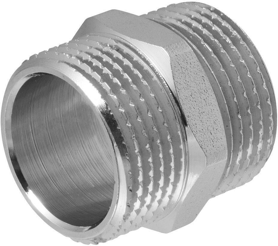 Изображение товара Ниппель (бочонок) 3/4" н/н MPF (латунь), MP-У