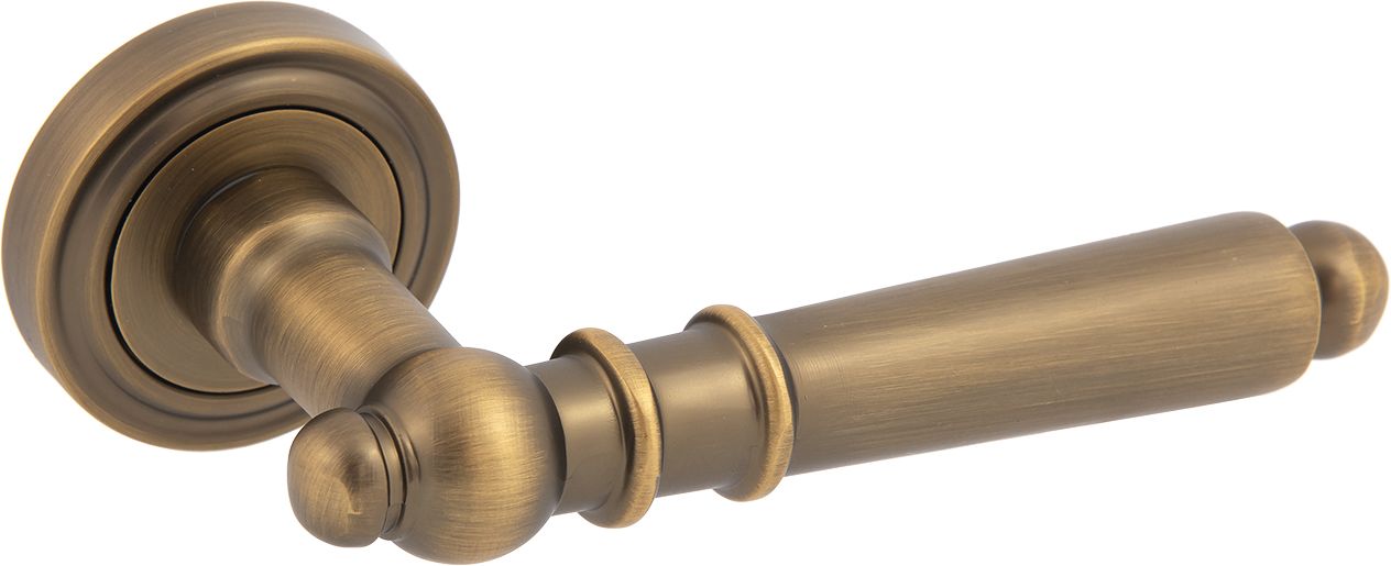 Изображение товара Дверная ручка ФАБРИКА ЗАМКОВ GAILLAR кофе матовая никель алюминий