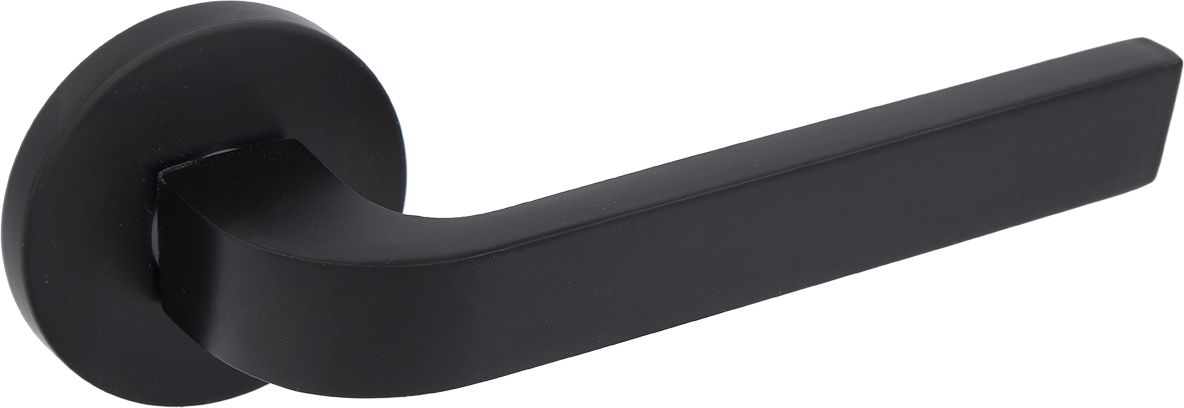 Изображение товара Дверная ручка ФАБРИКА ЗАМКОВ VELI Y черный, классическая, усиленная, влагостойкая