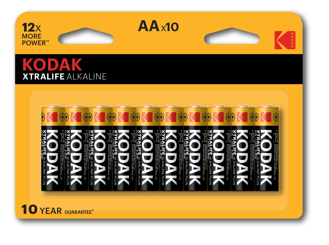 Изображение товара Алкалиновые батарейки Kodak LR03/AA 10 шт. щелочные для бытовой техники