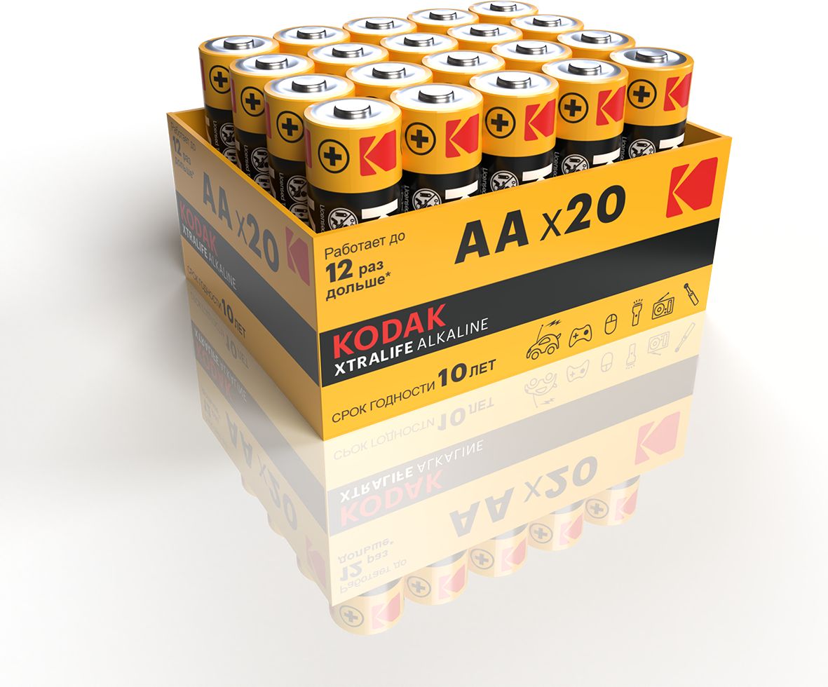 АлкалиновыебатарейкиKodak23A/AAA,20шт.