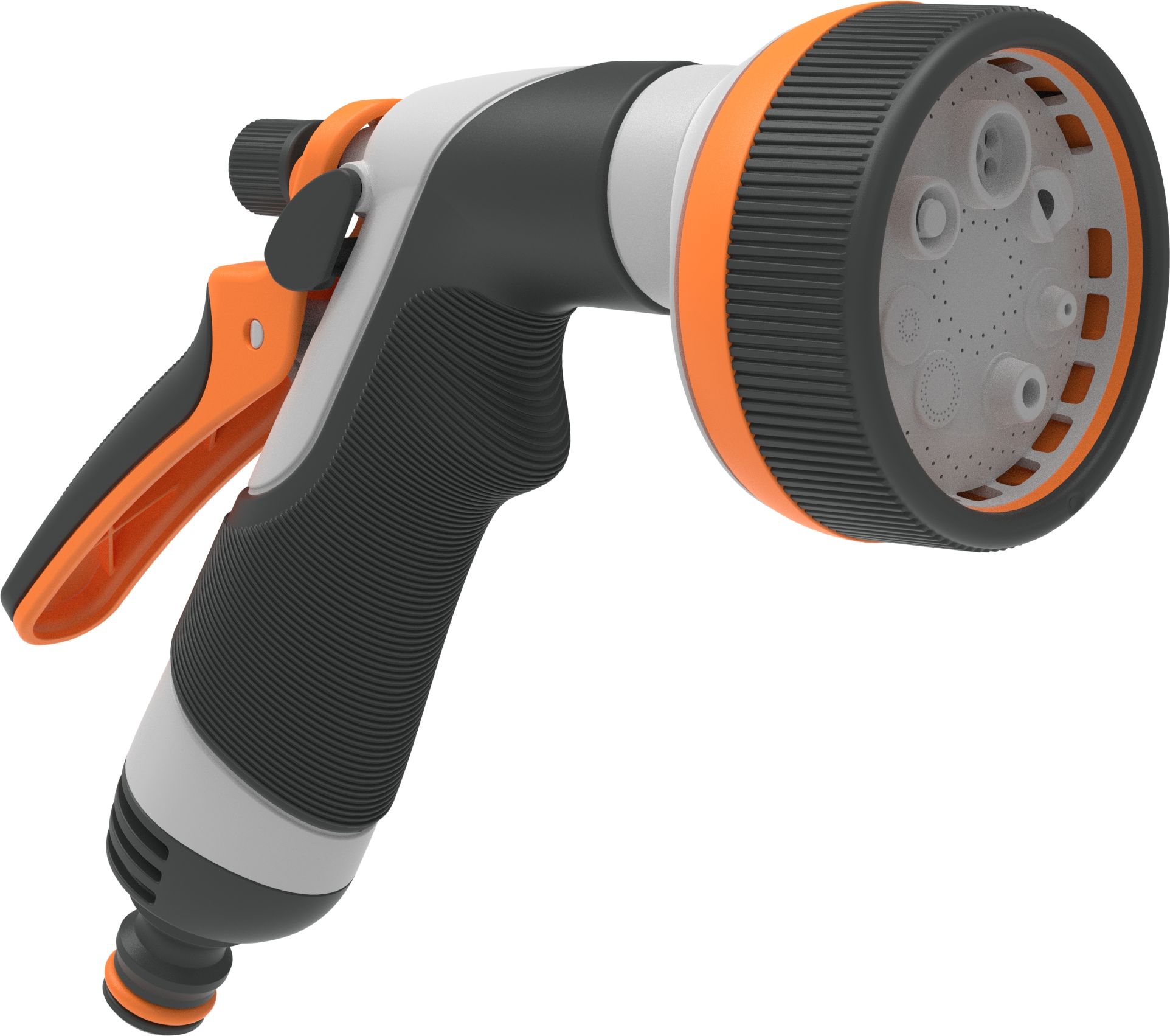 Изображение товара Пистолет распылитель для полива  8 типов струи рукоятка с нескользящим покрытием