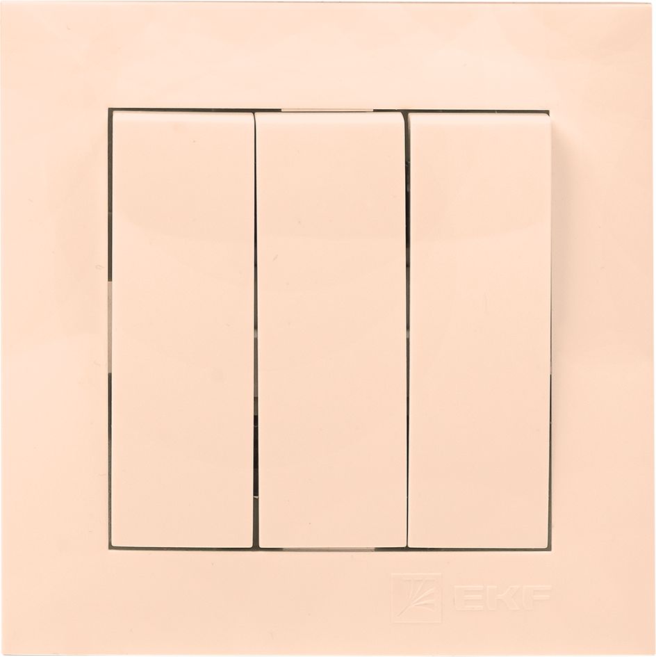 Изображение товара Выключатель 3-х клавишный EKF Валенсия EWV10-024-20