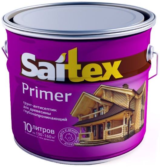 Изображение товара Грунт-антисептик для дерева Saitex 10л