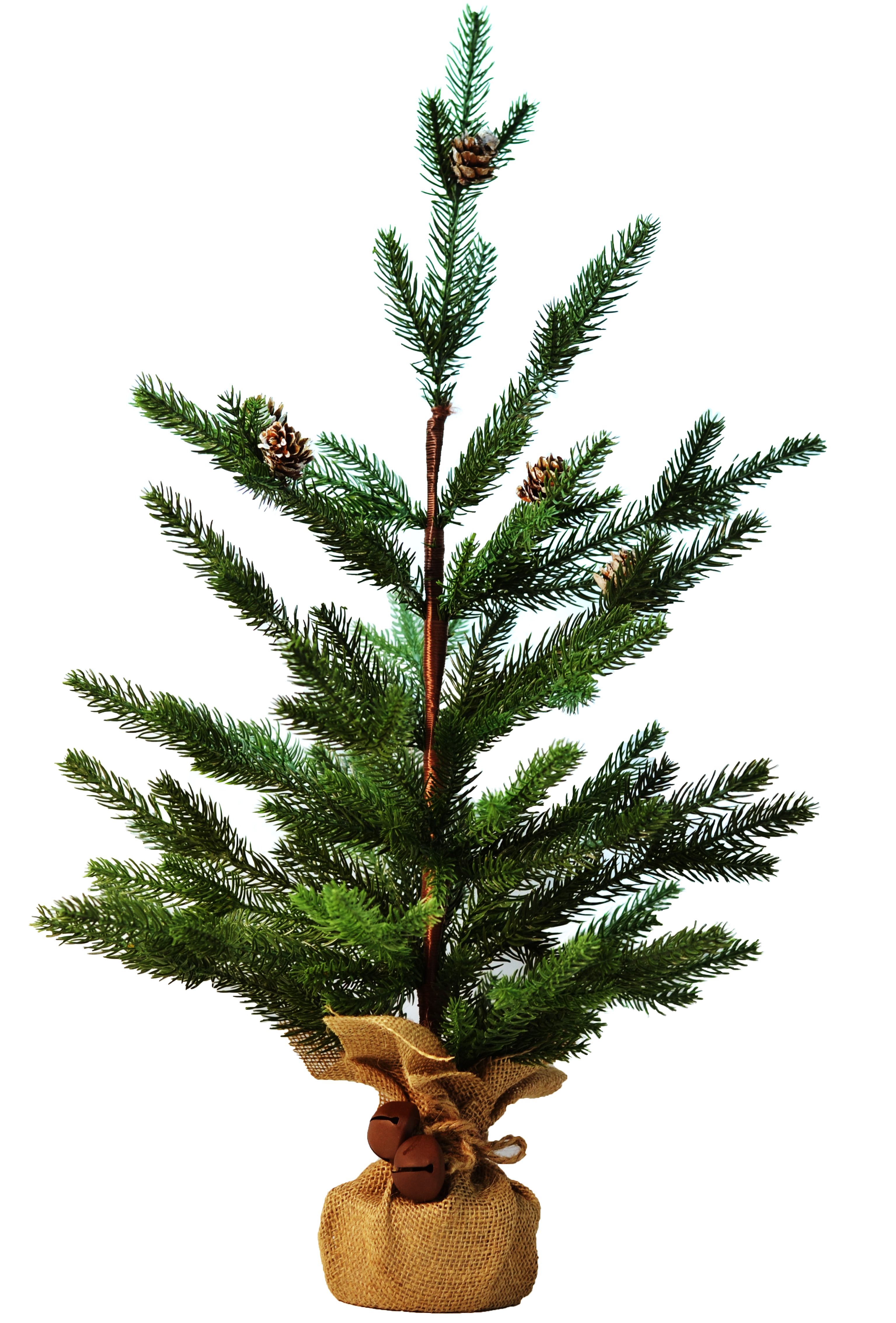 Изображение товара Ель в мешочке с бубенчиком, зеленая