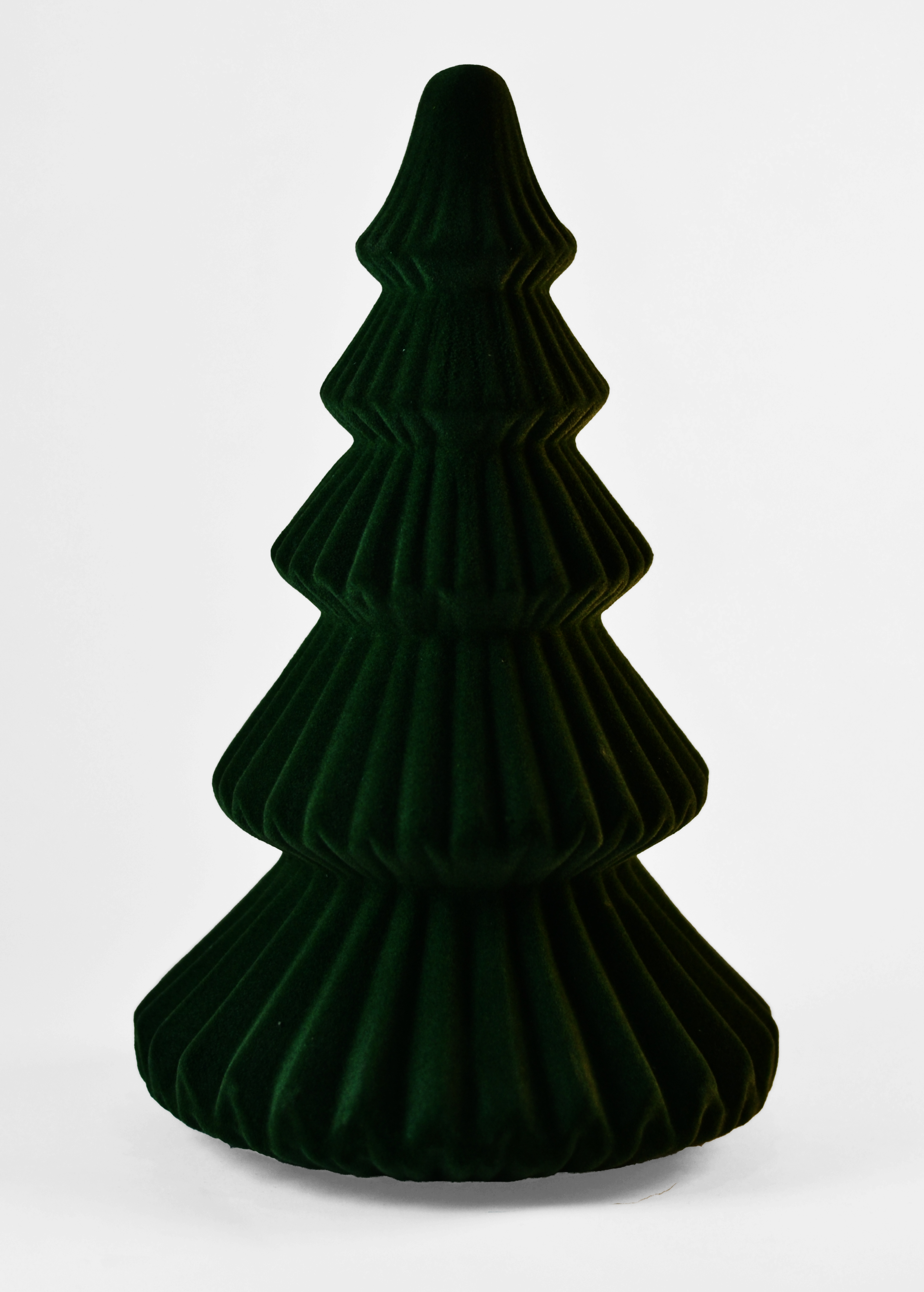 Изображение товара Ель декоративная велюр зеленая 25,7 см