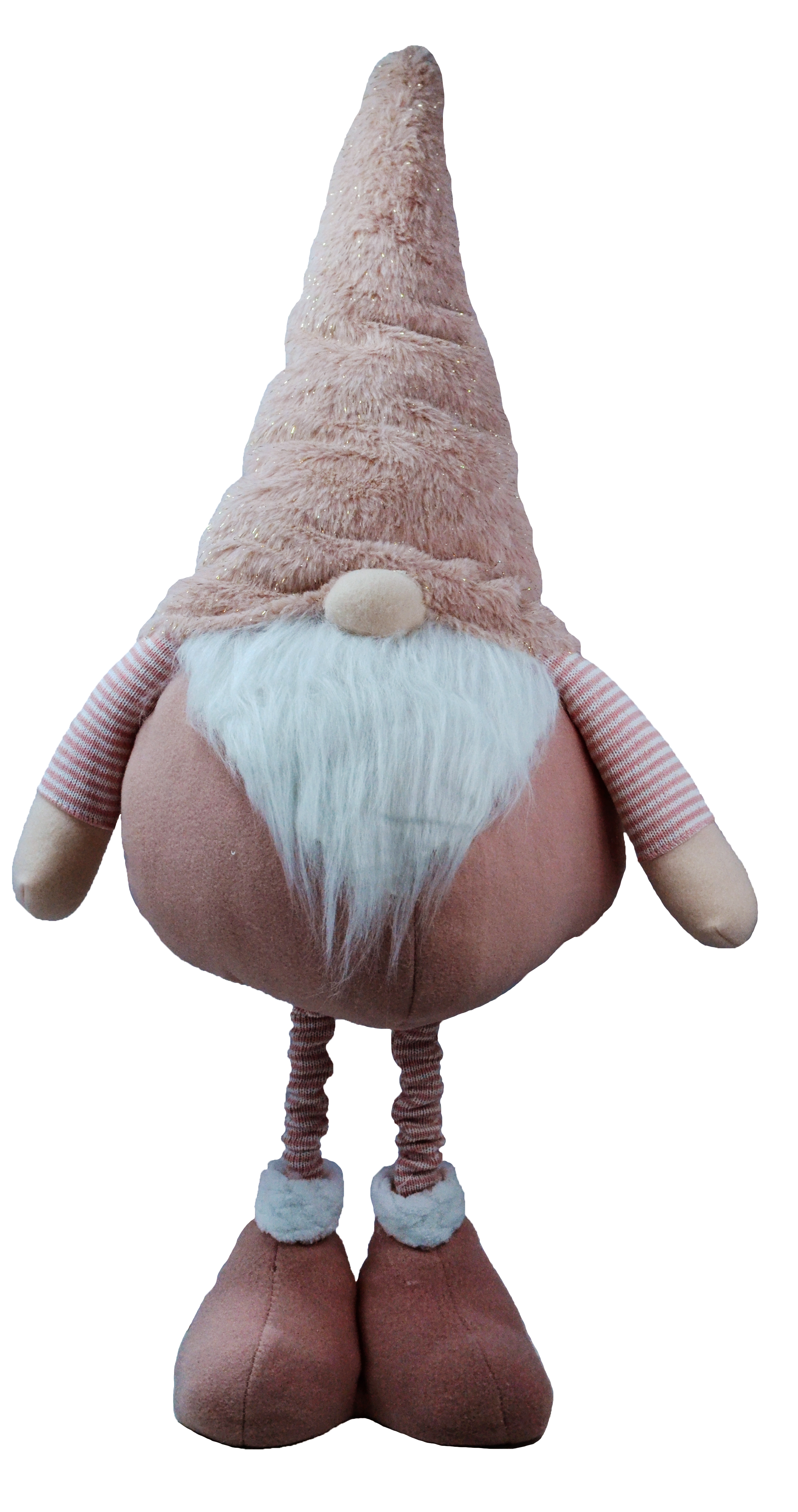 Изображение товара Новогодняя фигура Санта POP-UP розовая 41-71 см для праздничного декора