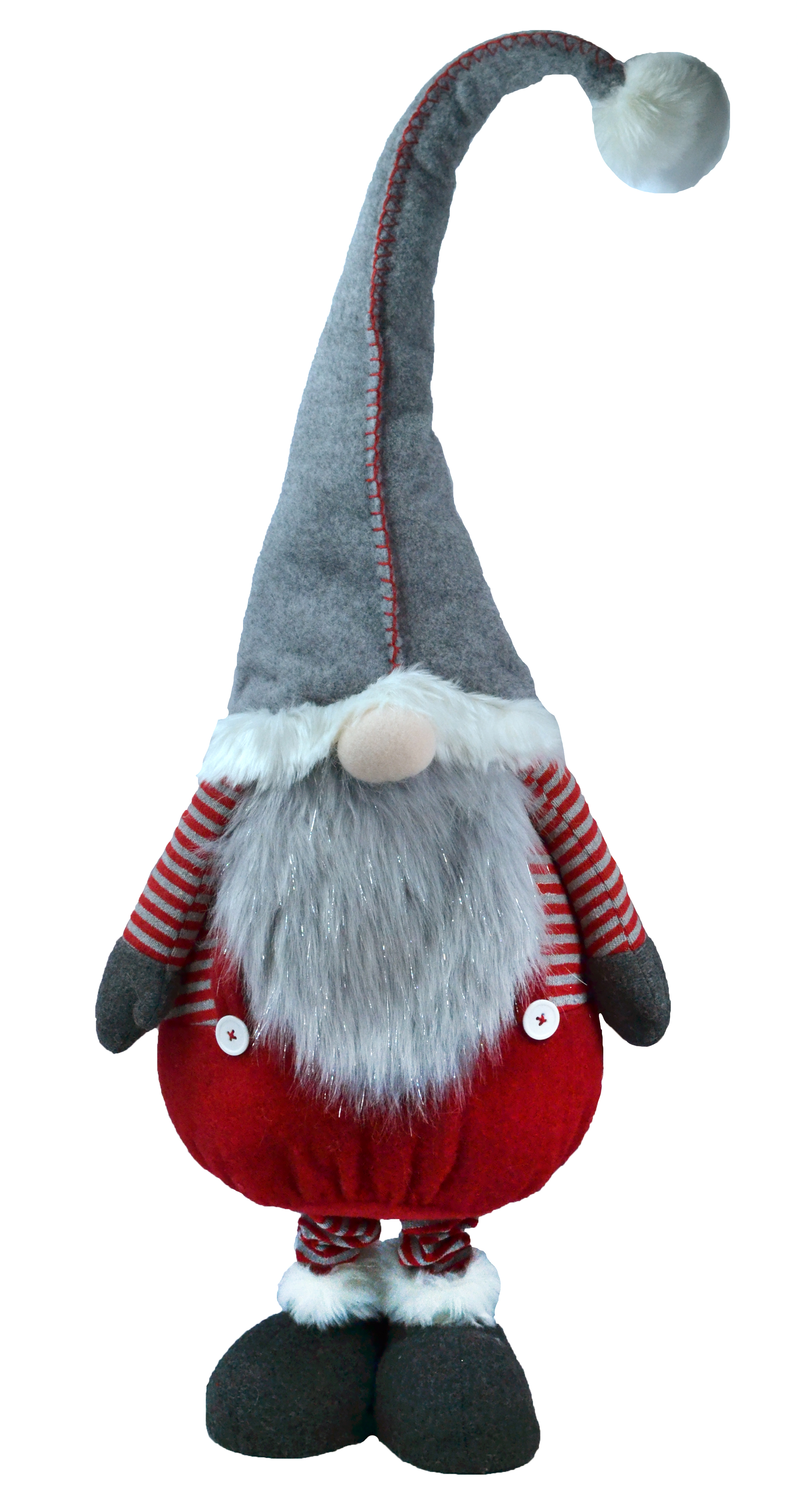 Изображение товара Санта Новогодний POP-UP Серый 57-80 см - декорация для праздников