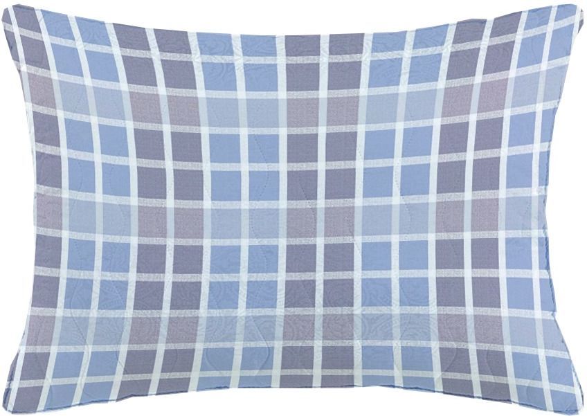 Изображение товара Подушка BELLATEX 50x70 см голубая для комфортного сна с полиэфирным наполнением