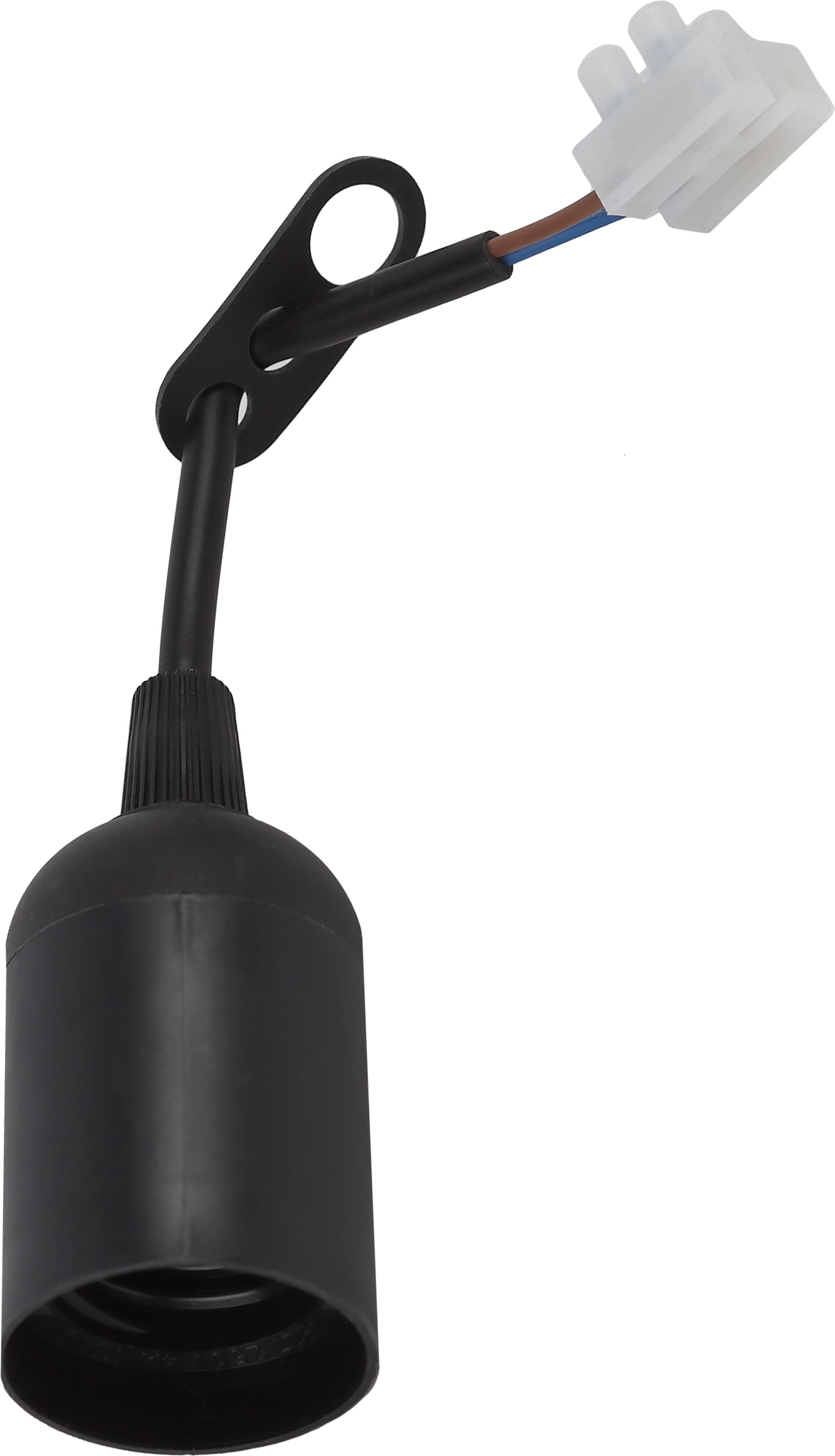 Изображение товара Патрон Е27 с клеммной колодкой ЭРА пластик черный для ламп до 60 Вт