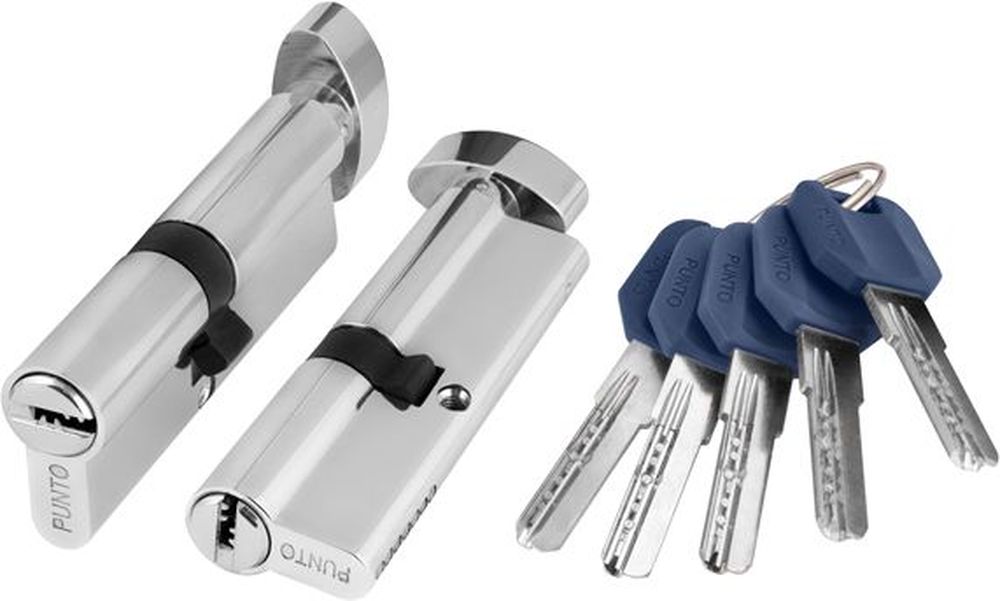 Изображение товара Цилиндровый механизм (Z402/90) Z4002Knob90(40+10+40) с вертушкой CP хром