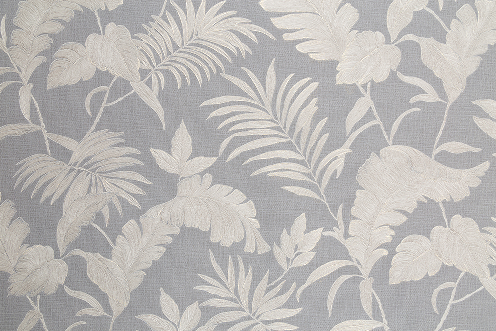 Изображение товара Обои флизелиновые Palitra Family Tropicanis FM71989-42 1,06x10,05 м серые, растительный орнамент