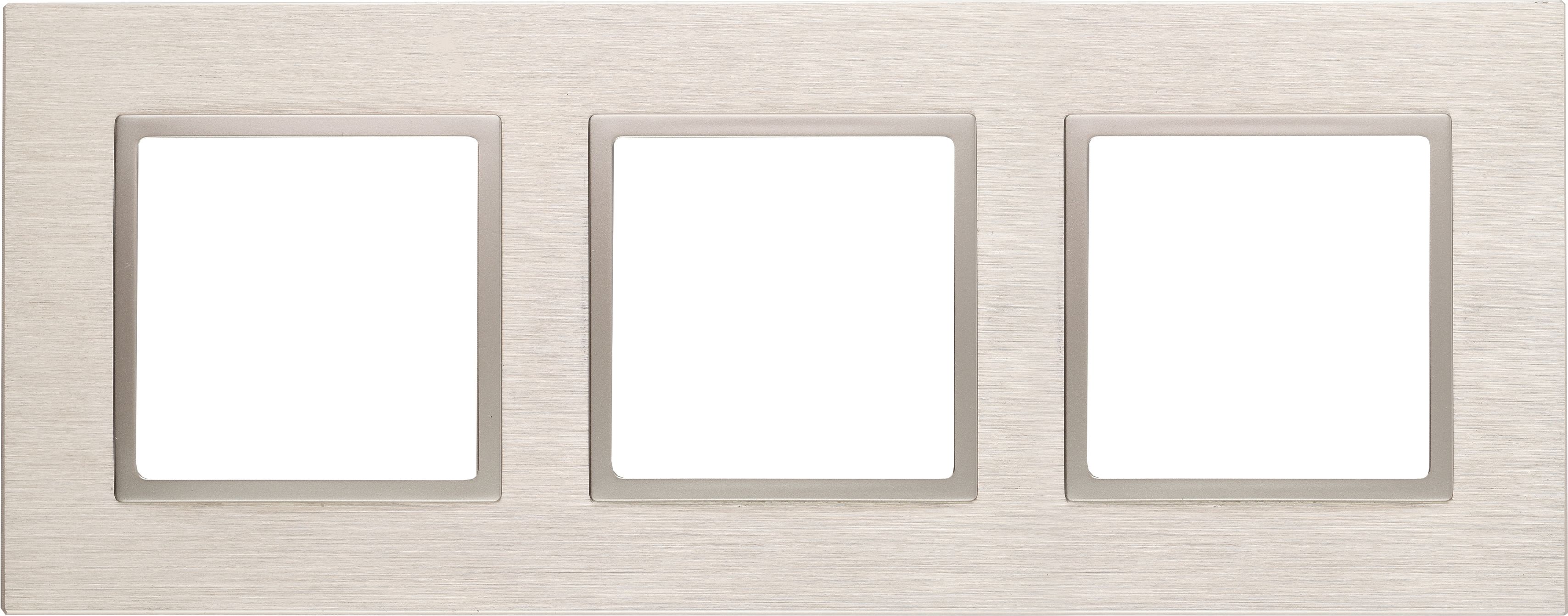 Изображение товара Рамка 3 поста ЭРА Elegance Б0034554 шампань