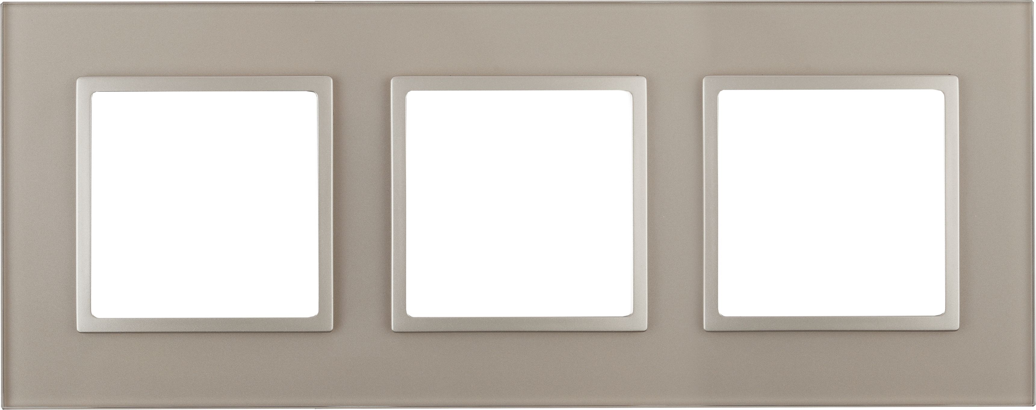 Изображение товара Рамка 3 поста ЭРА Elegance Б0034509 шампань