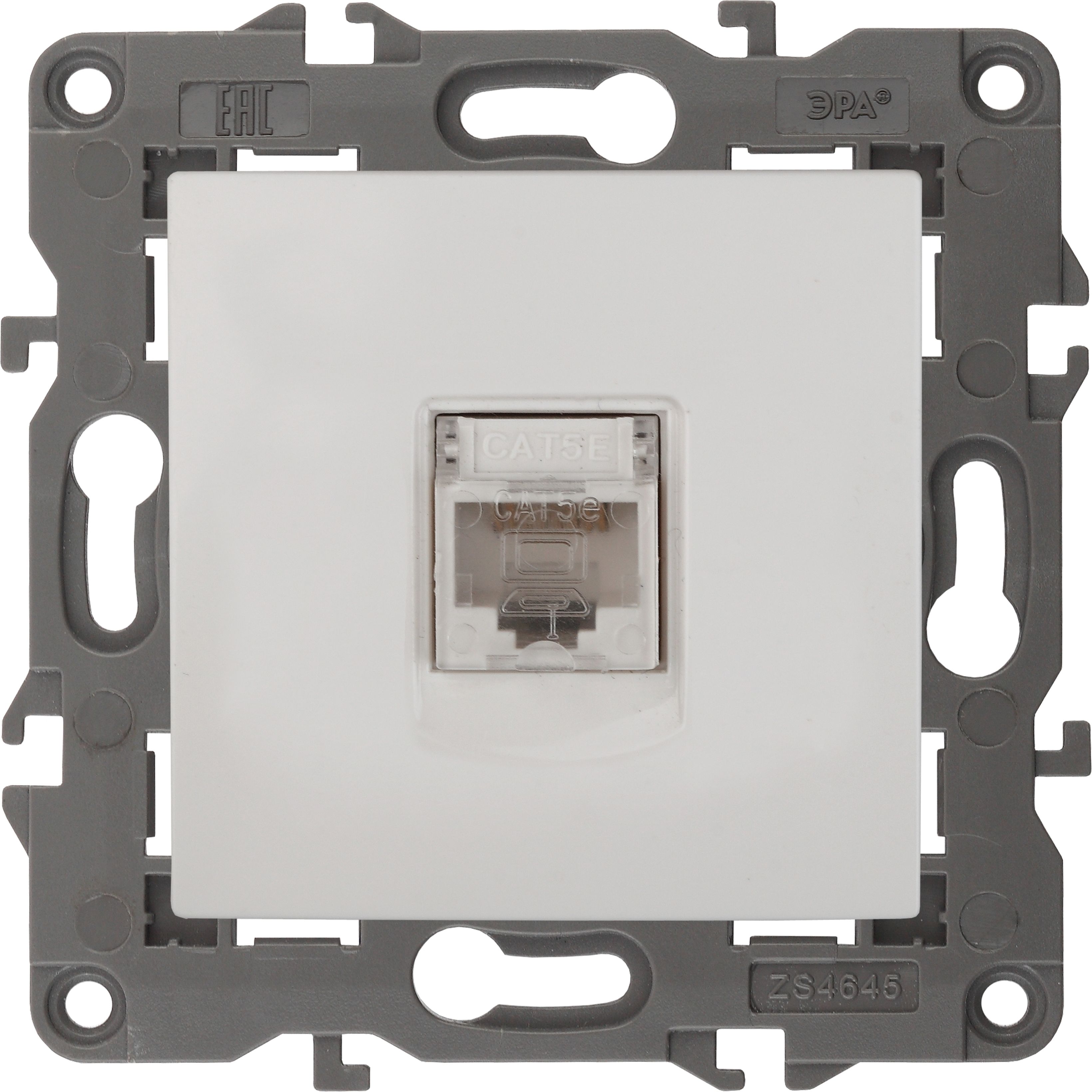 Изображение товара Розетка RJ-45 1 пост ЭРА Elegance белый