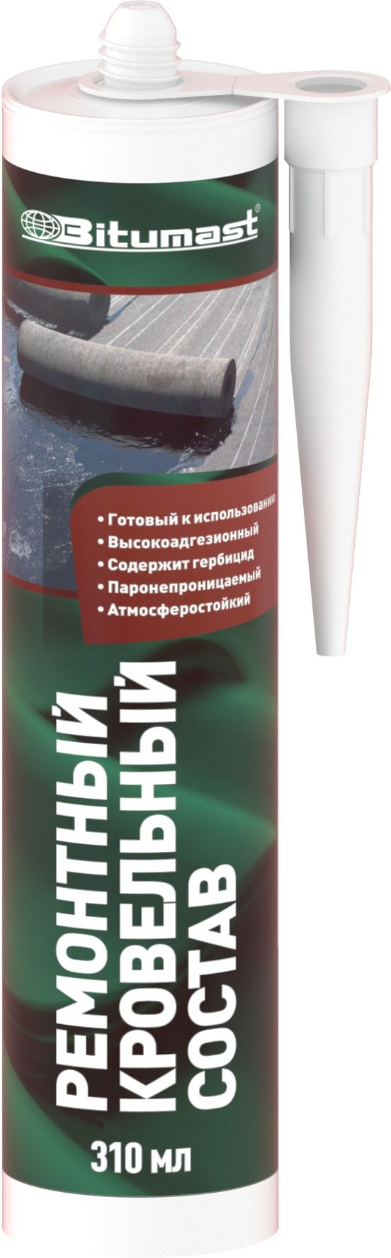 Изображение товара Ремонтный кровельный состав битумный 310 мл для надежной гидроизоляции