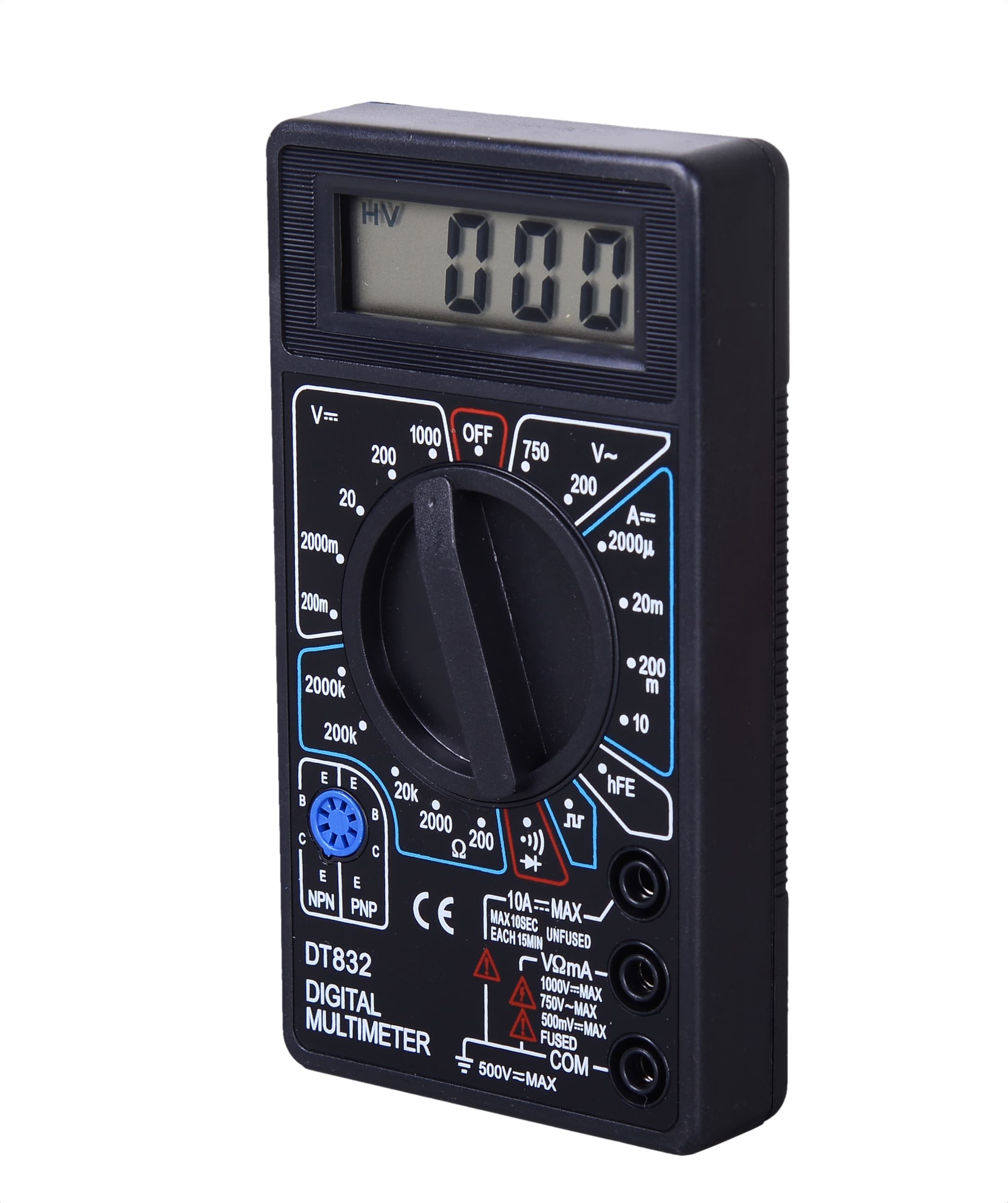 Изображение товара Мультиметр ТЕК DT 832 цифровой с подсветкой и широким диапазоном измерений