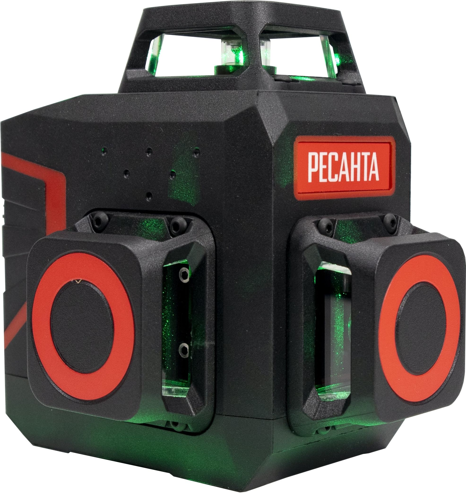 Изображение товара Лазерный уровень Ресанта ПЛ-3Х360ШС Green с 360° проекциями и самовыравниванием