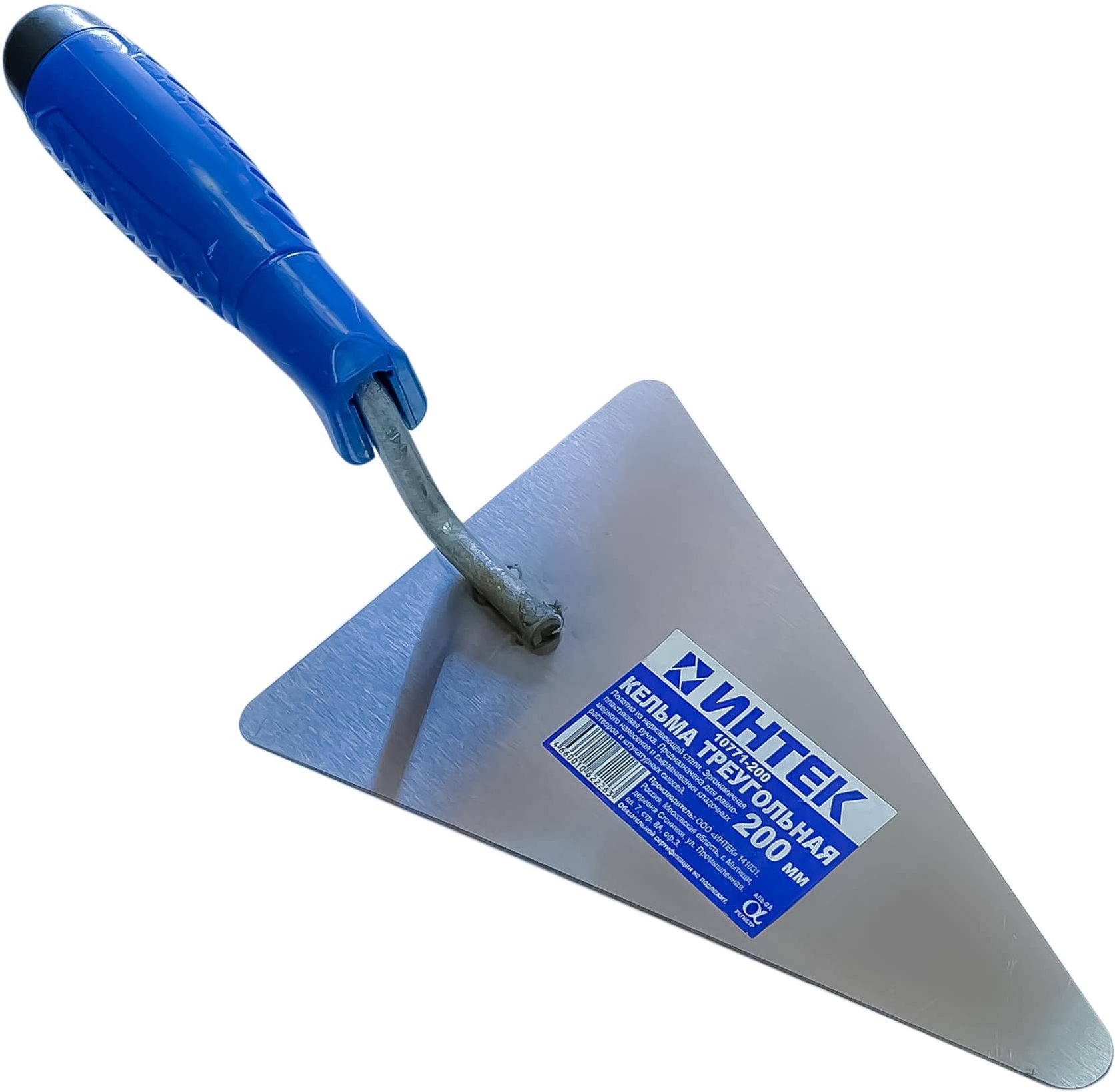 Изображение товара Кельма треугольник ИНТЕК 200 мм - профессиональный строительный инструмент