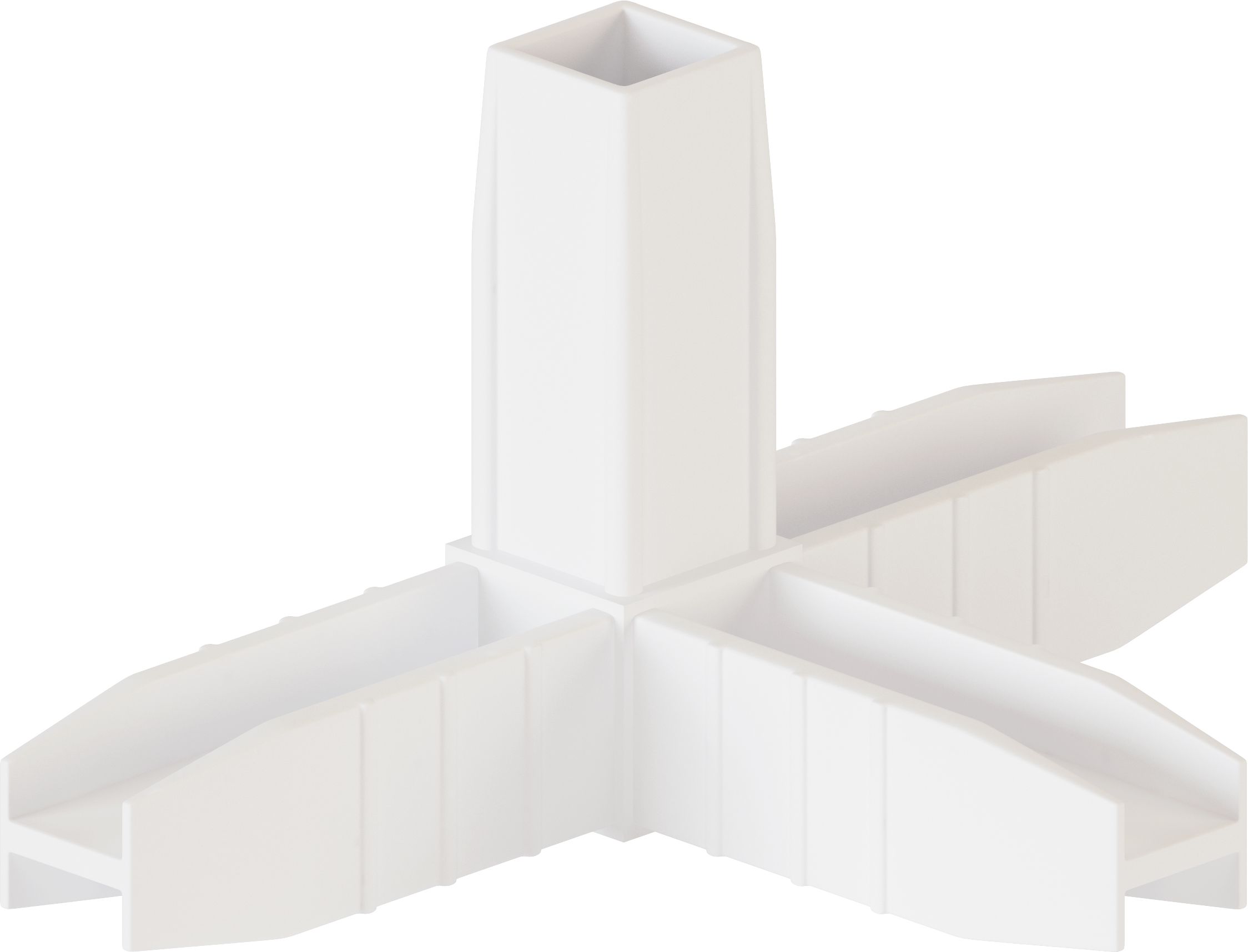 Изображение товара Коннектор 4 НАЙДИ белый для каркасной системы