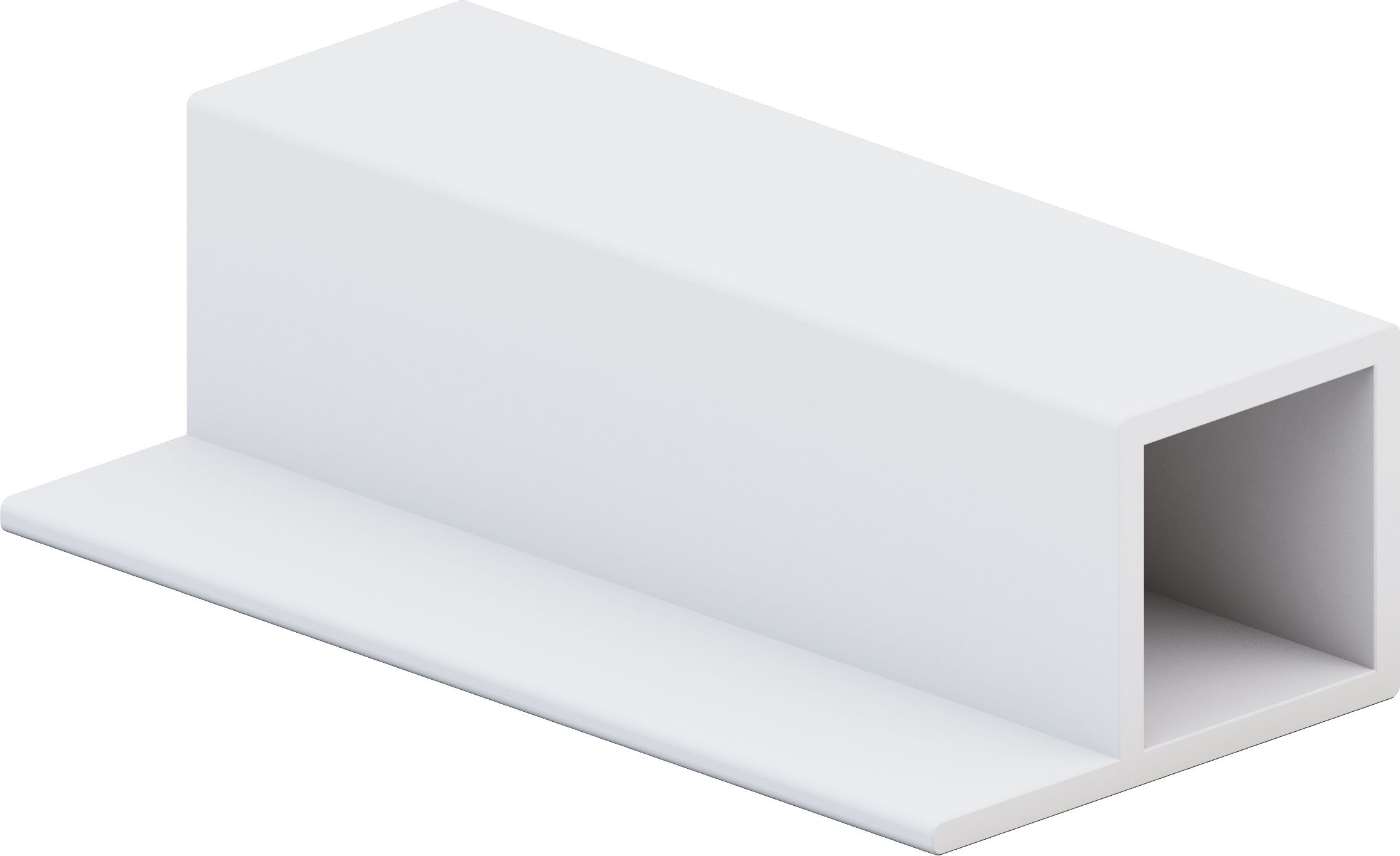 Изображение товара Профиль под ЛДСП НАЙДИ 2000 мм белый муар для мебельных конструкций