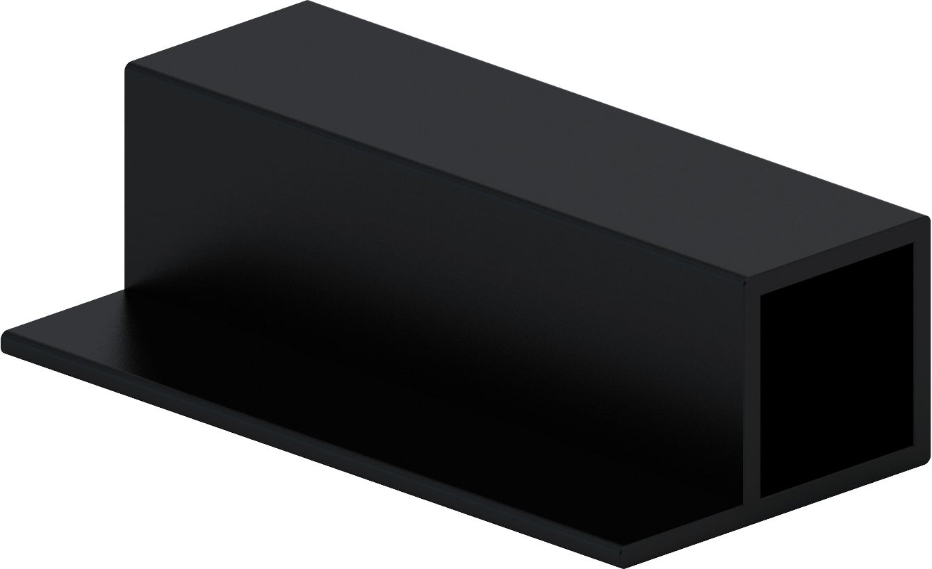 Изображение товара Профиль под ЛДСП НАЙДИ 2000 мм черный муар для мебели и стеллажей