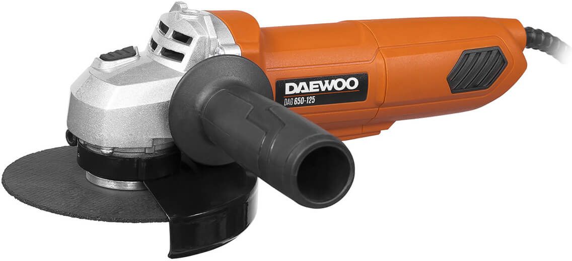 Изображение товара Угловая шлифмашина DAEWOO DAG 650-125 650 Вт компактная для металла и камня