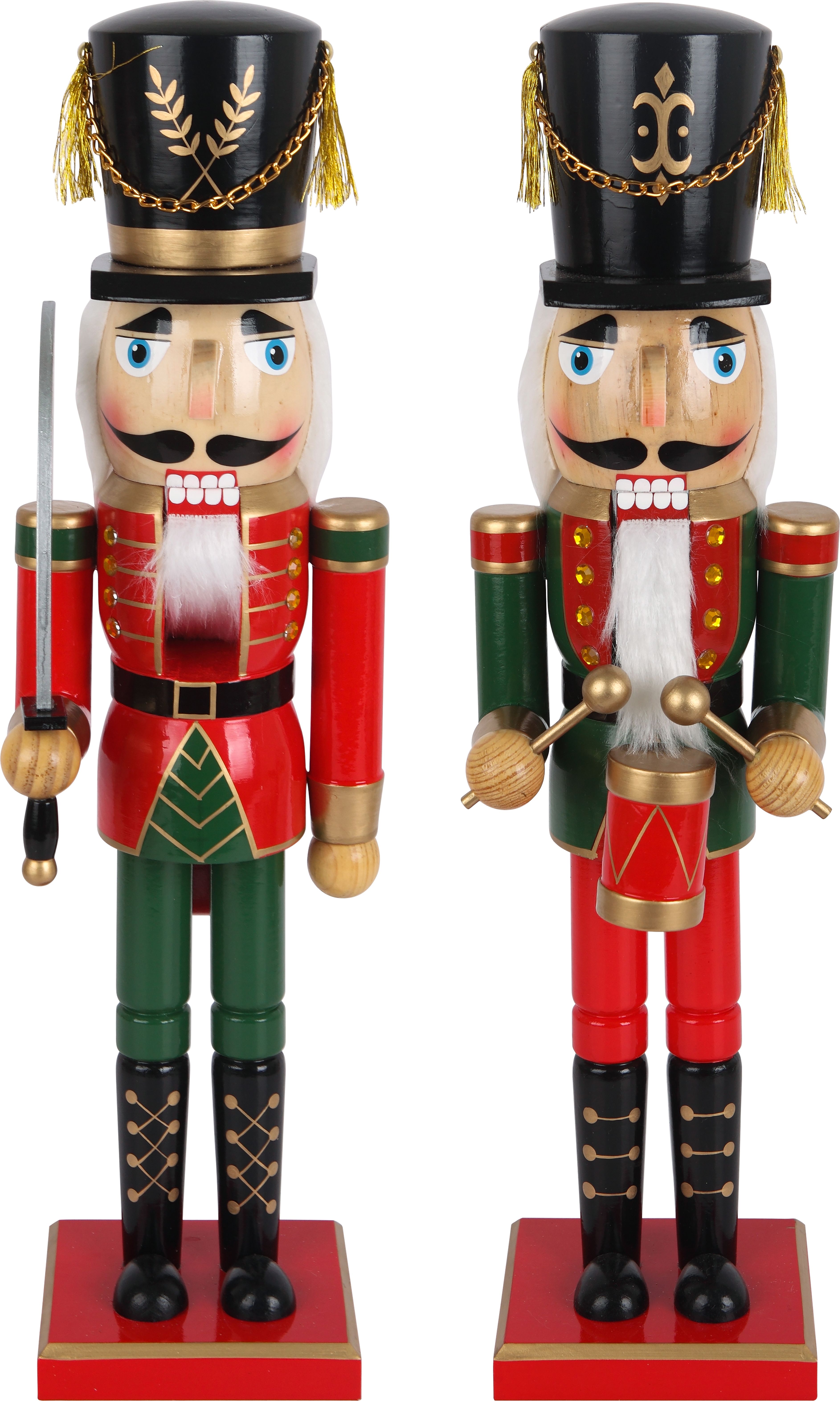 Изображение товара Щелкунчик новогодний дерево красно-зеленый 50 см