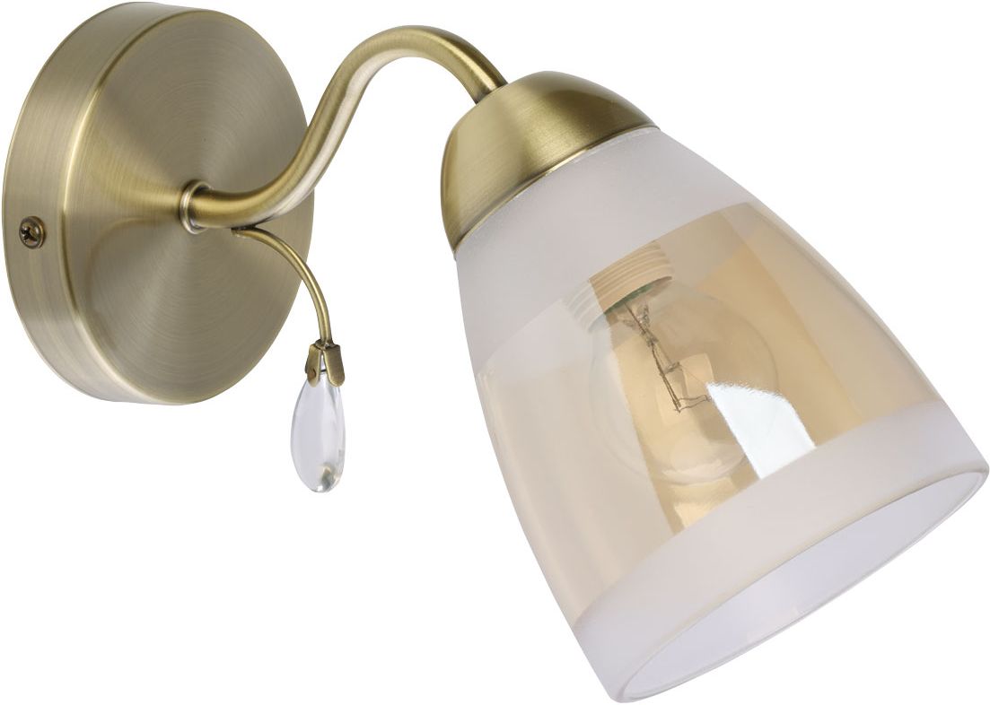 Изображение товара Настенное бра Блеск 1х40W E14 классический дизайн бронза стекло