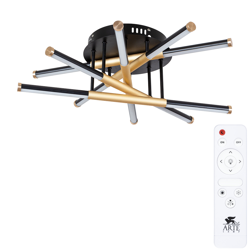 Изображение товара Люстры потолочные Fernando 1хLEDх60Вт 2700lm 3000-6500k черный