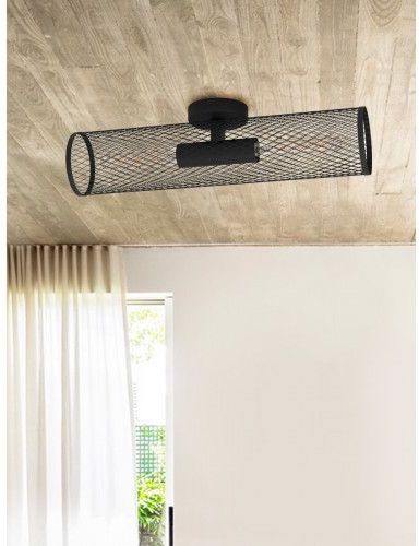 Изображение товара Люстра Redcliffe черная 2х40W E27 настенно-потолочная