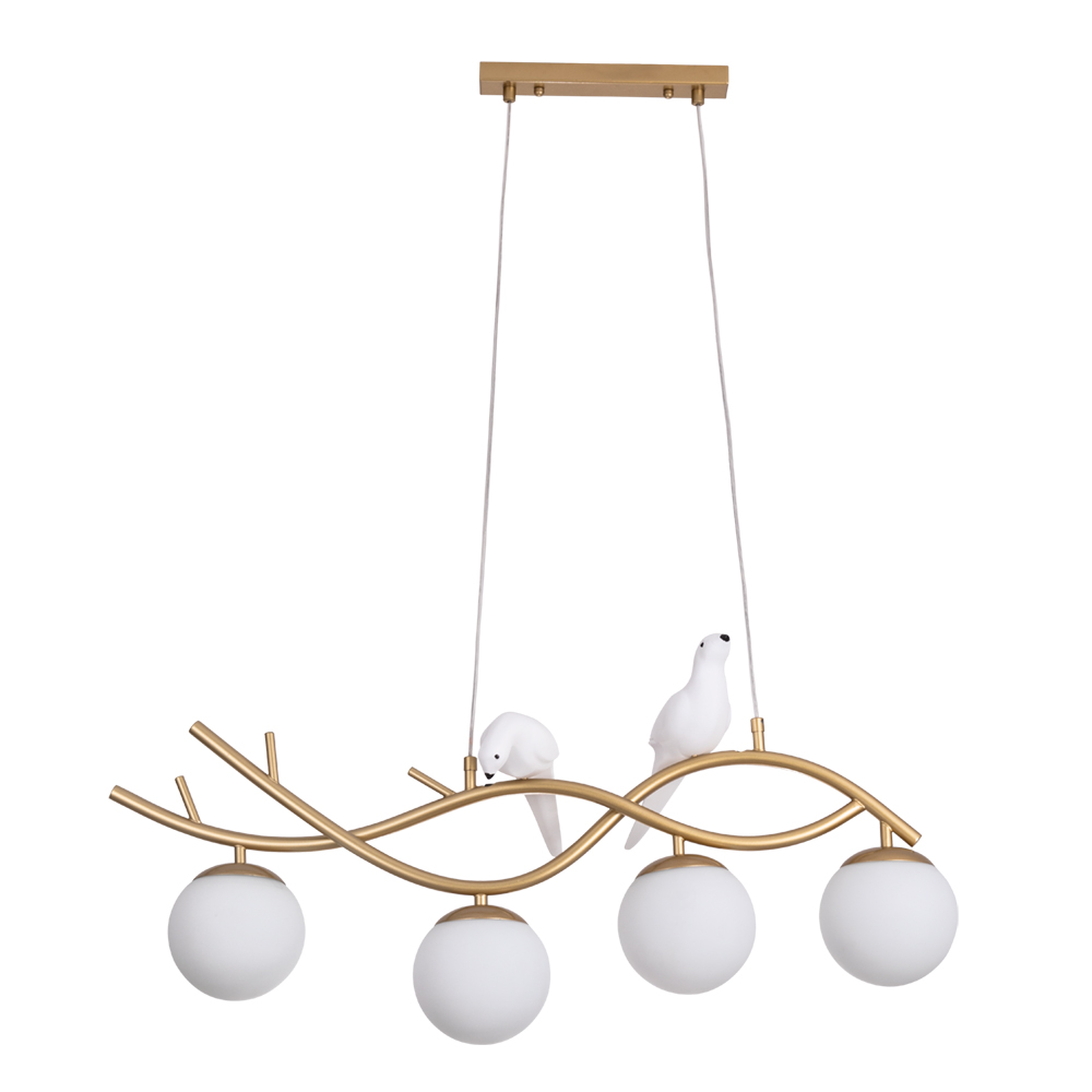 Потолочные светильники ARTE Lamp Светильник подвесной ELTANIN 4хE27х60Вт золотистый