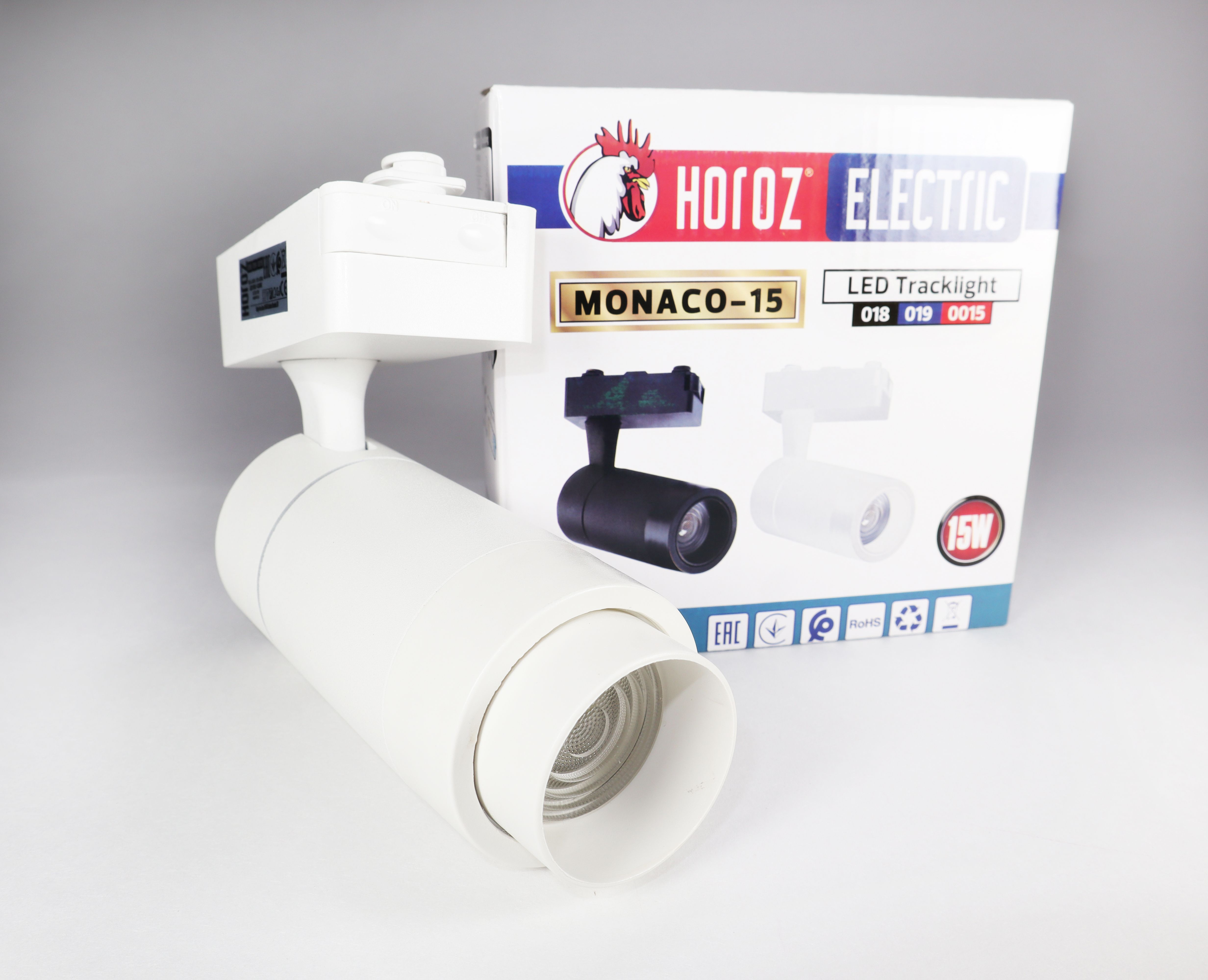 Изображение товара Трековый LED-светильник MONACO-15 15W белый цилиндр для внутреннего освещения