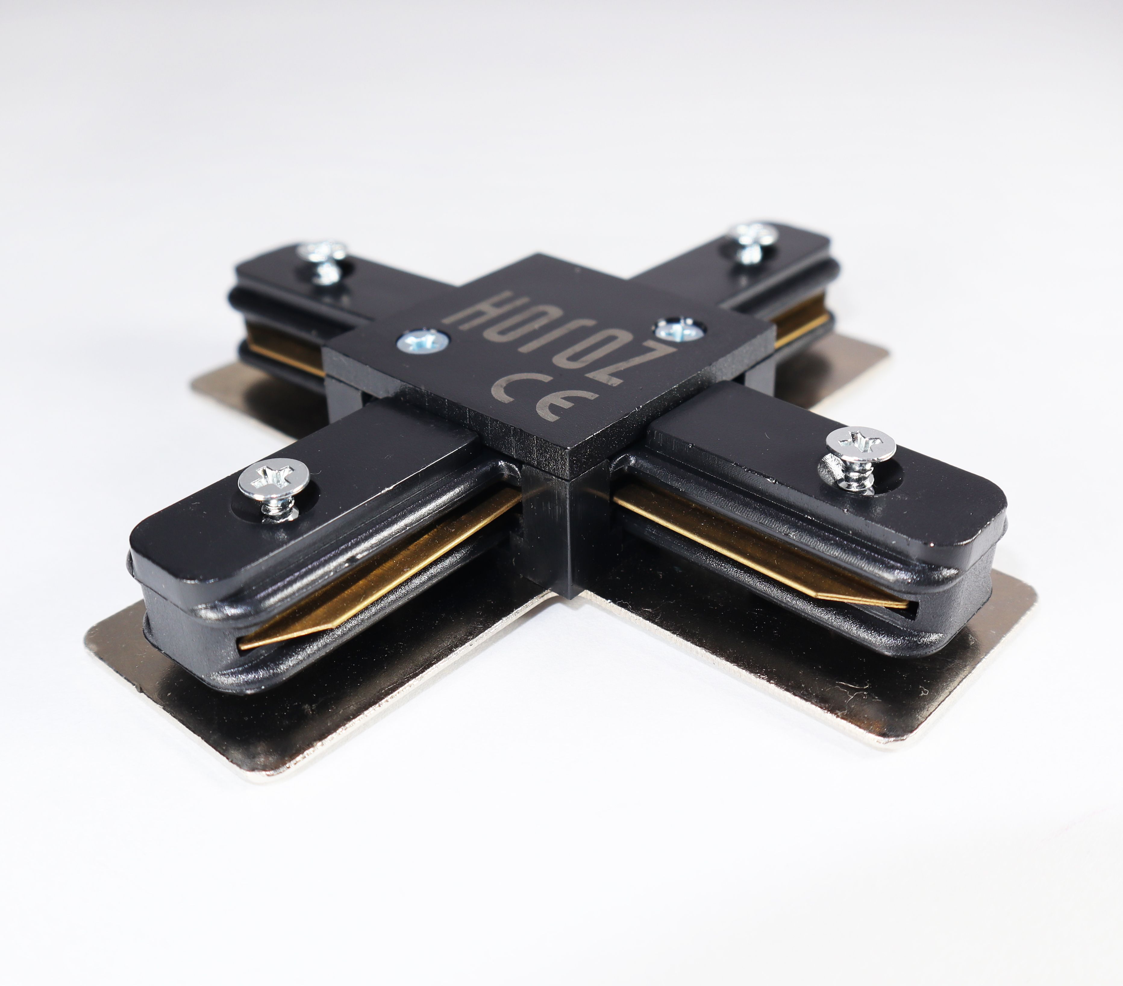 Изображение товара Соединитель шинопровода черный Х-образный однофазный X-Connector Horoz Electric